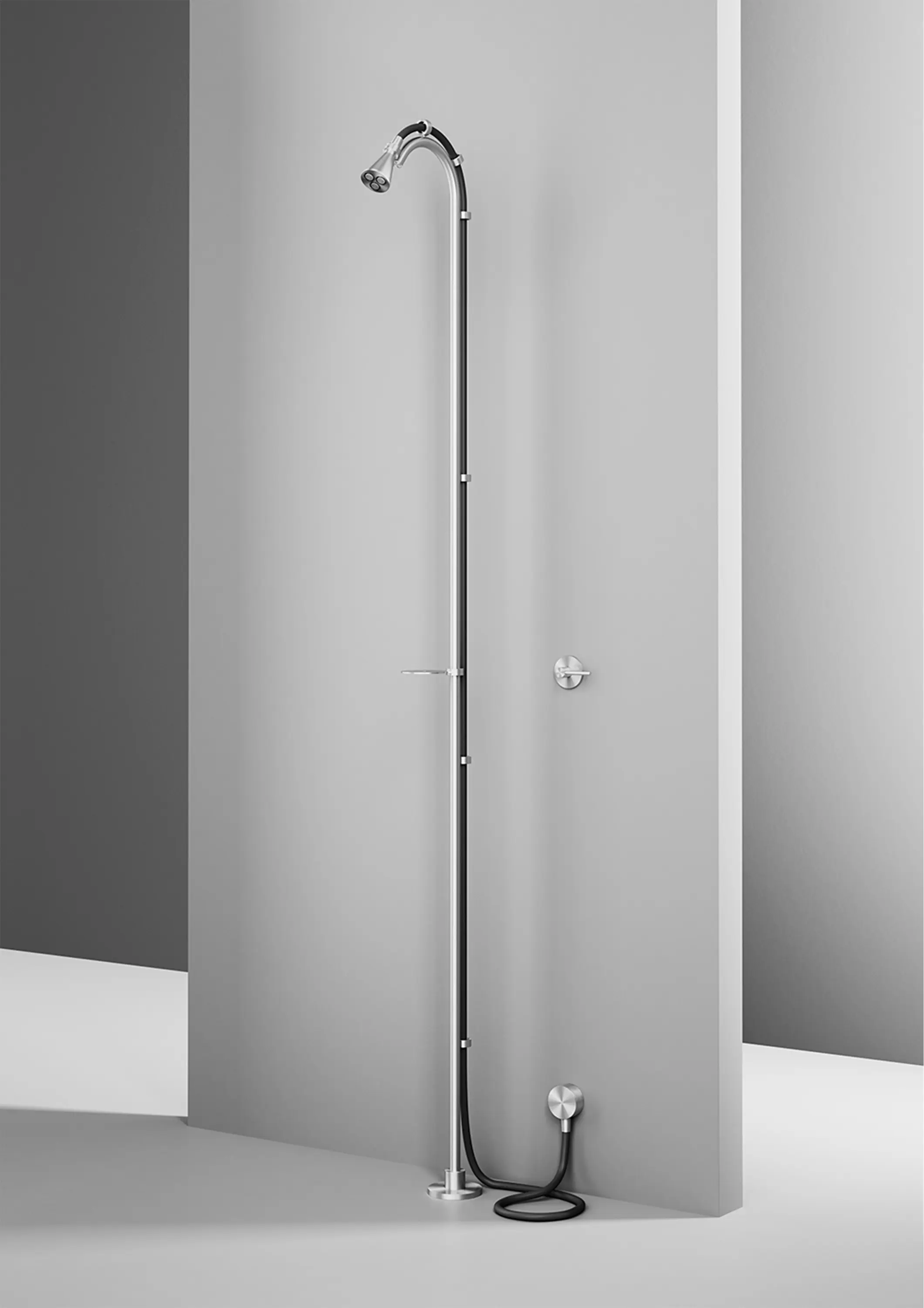 Quadrodesign - FFQT | Freistehende Duschsäulel Duschkopf mit Sprühstrahl