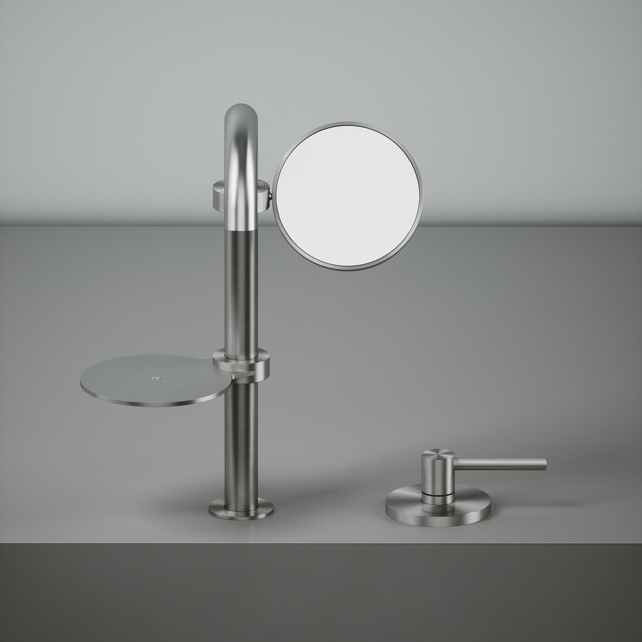 FFQT | Adjustable and magnifiable mirror. Insertable on all 22mm pipes