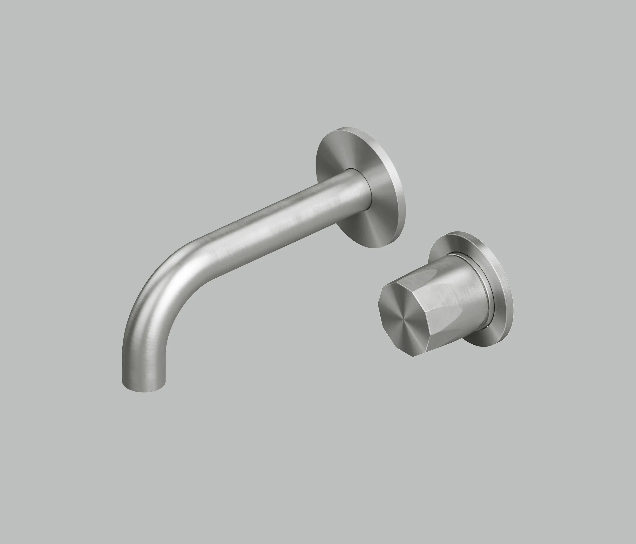 Quadrodesign - Hb | Wall mounted mixer with spout