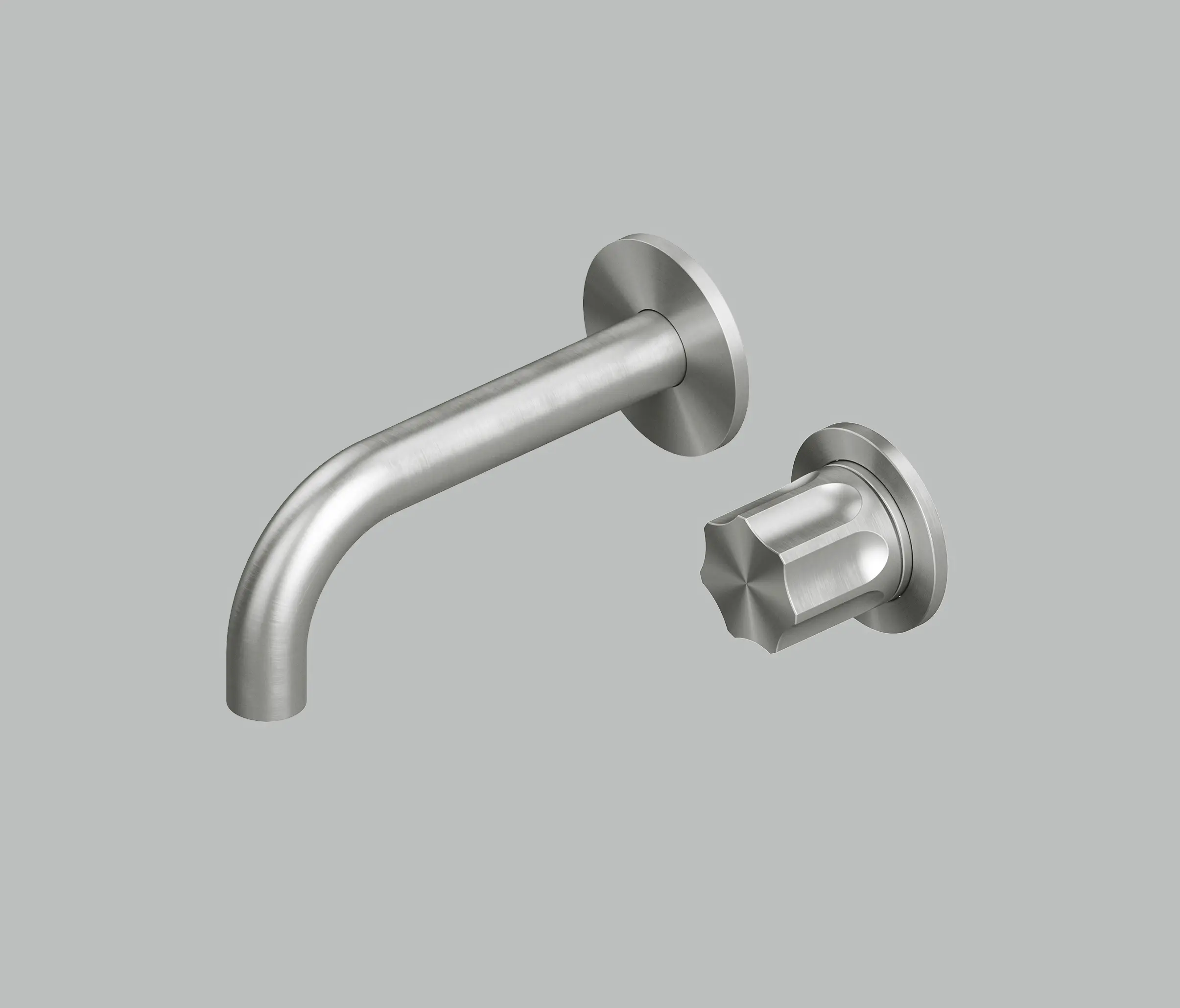 Quadrodesign - Modo | Wall mounted mixer with spout
