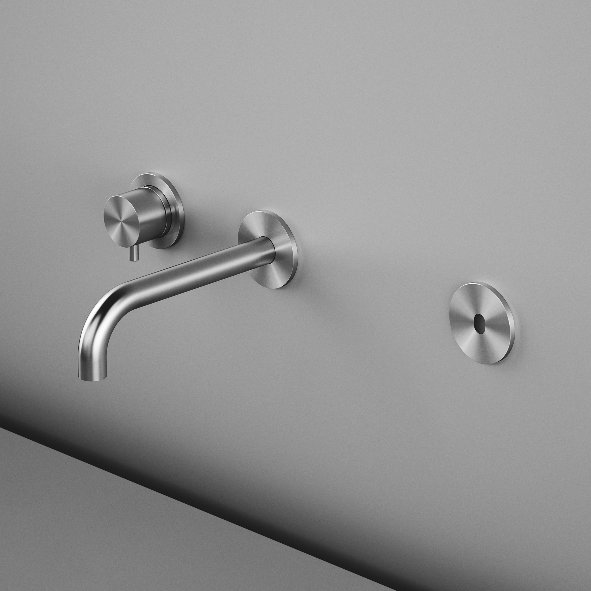 Produkt Sense | Infrarot-Sensor mit Funktion On/Off, zur Wandmontage mit Auslauf und Hebel zur Temperaturregelung. des Herstellers Quadrodesign anzeigen