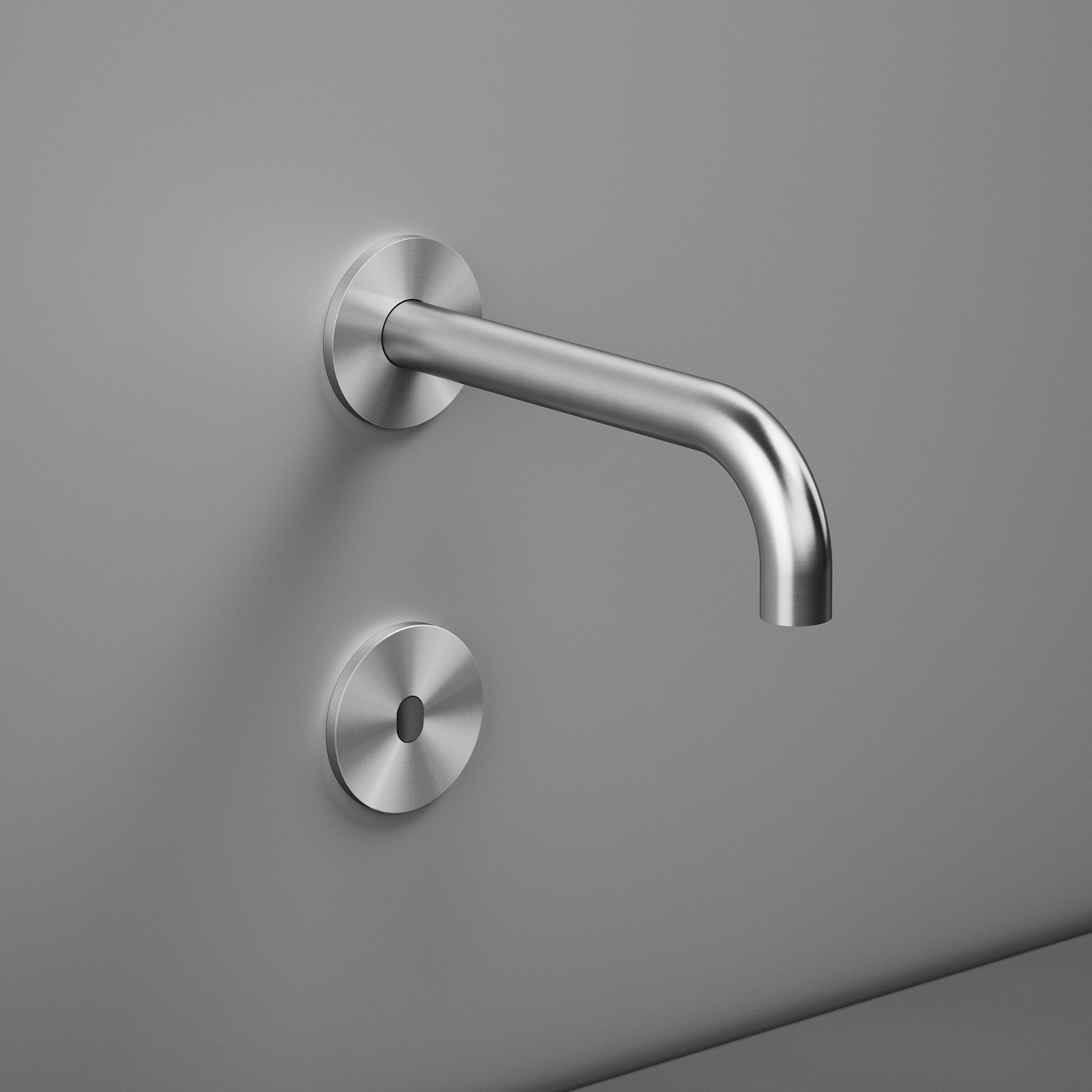 Vertoon produk Sense | Wall-mounted infrared presence sensor with spout, pre-configured water temperature. van vervaardiger Quadrodesign