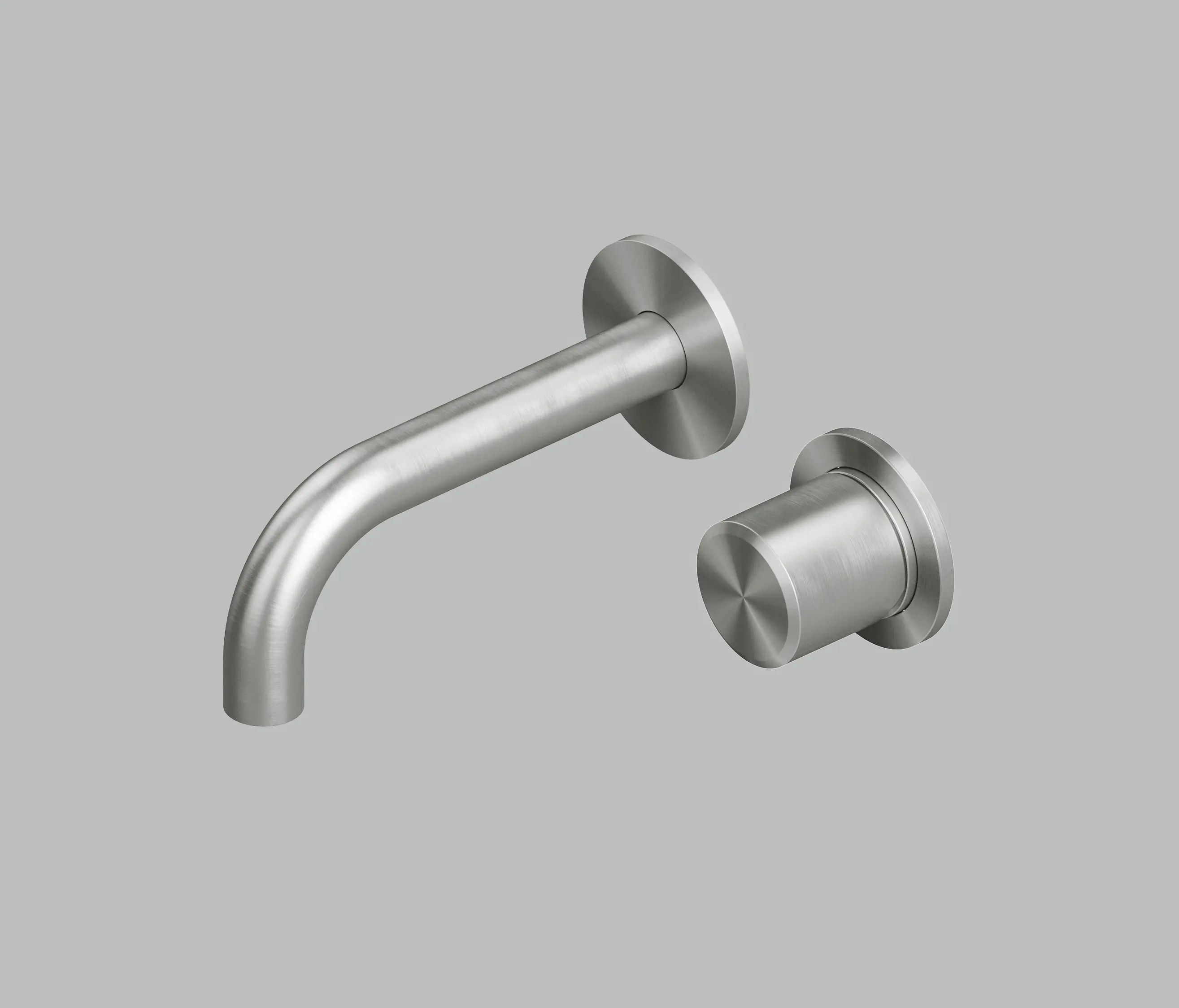 Quadrodesign - Stereo | Mezclador mural con caño