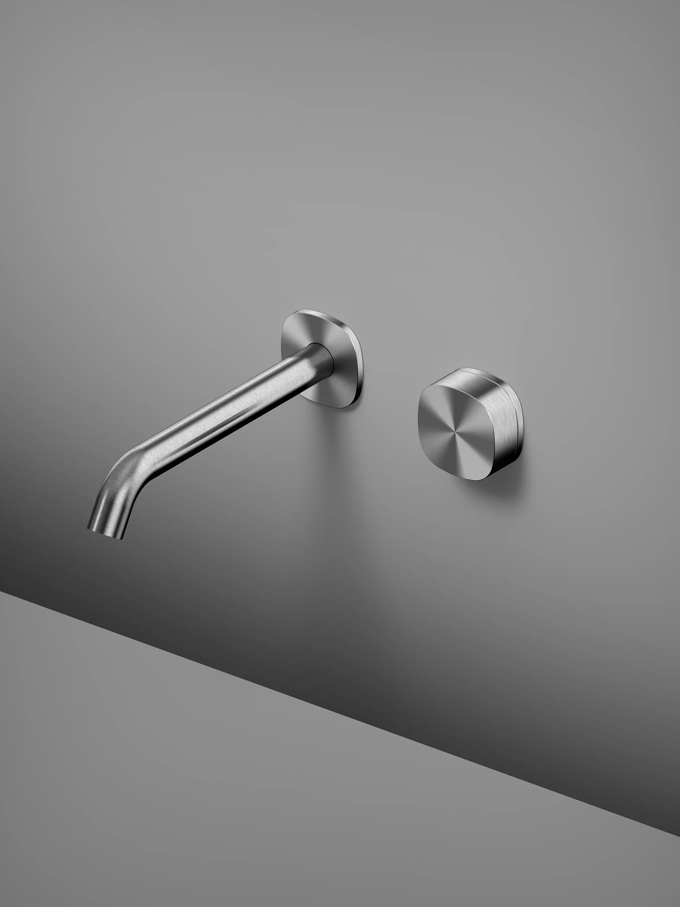 Quadrodesign - Super | Progressive wall mixer with 210mm spout
