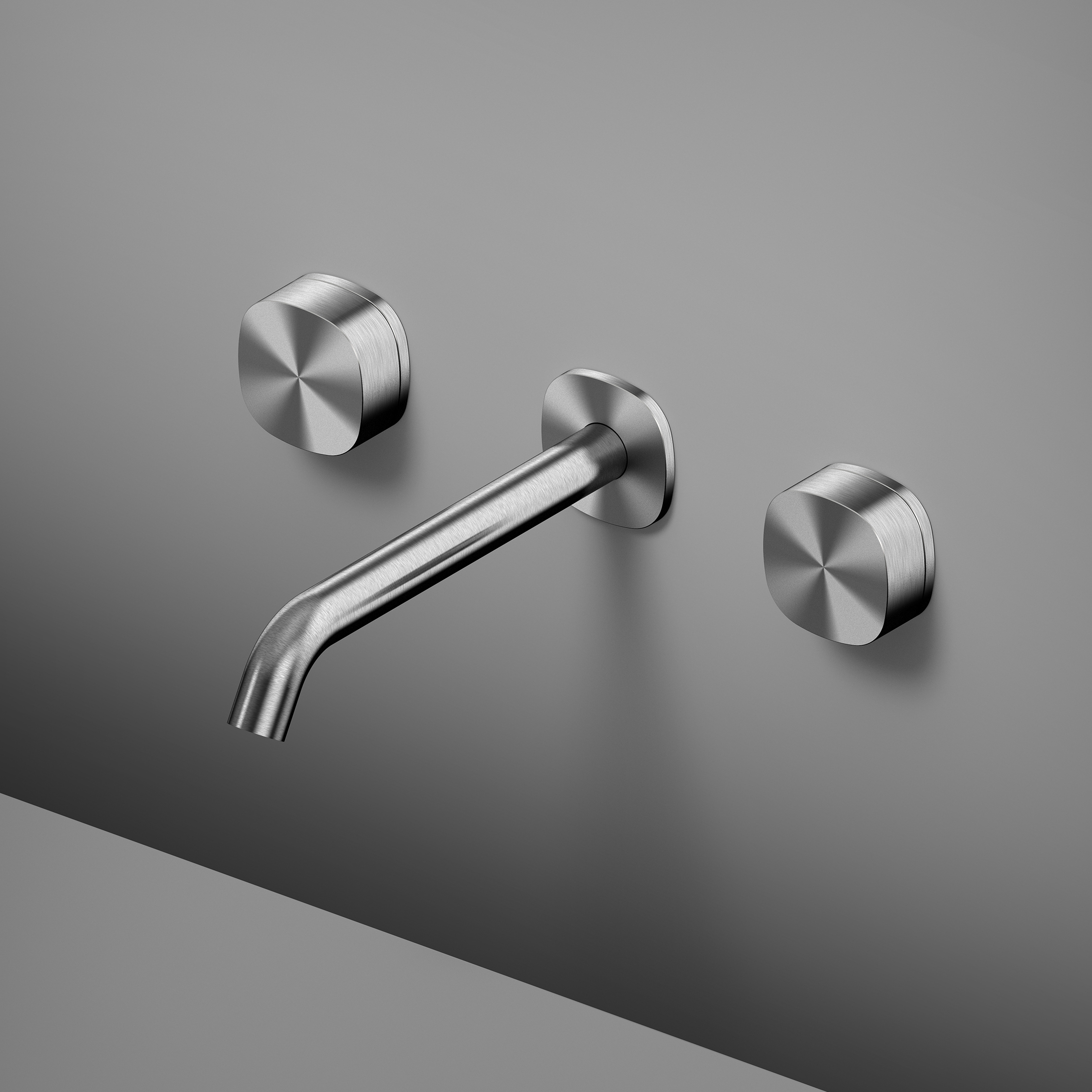 Vertoon produk Super | Wall-mounted washbasin mixer with 210mm spout van vervaardiger Quadrodesign
