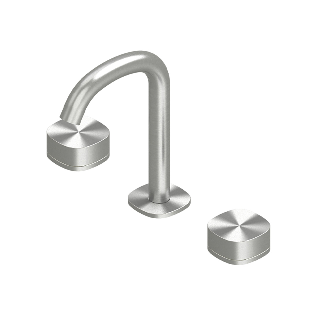 Display product Super | 3-hole deck-mounted tap with swivel spout from manufacturer Quadrodesign