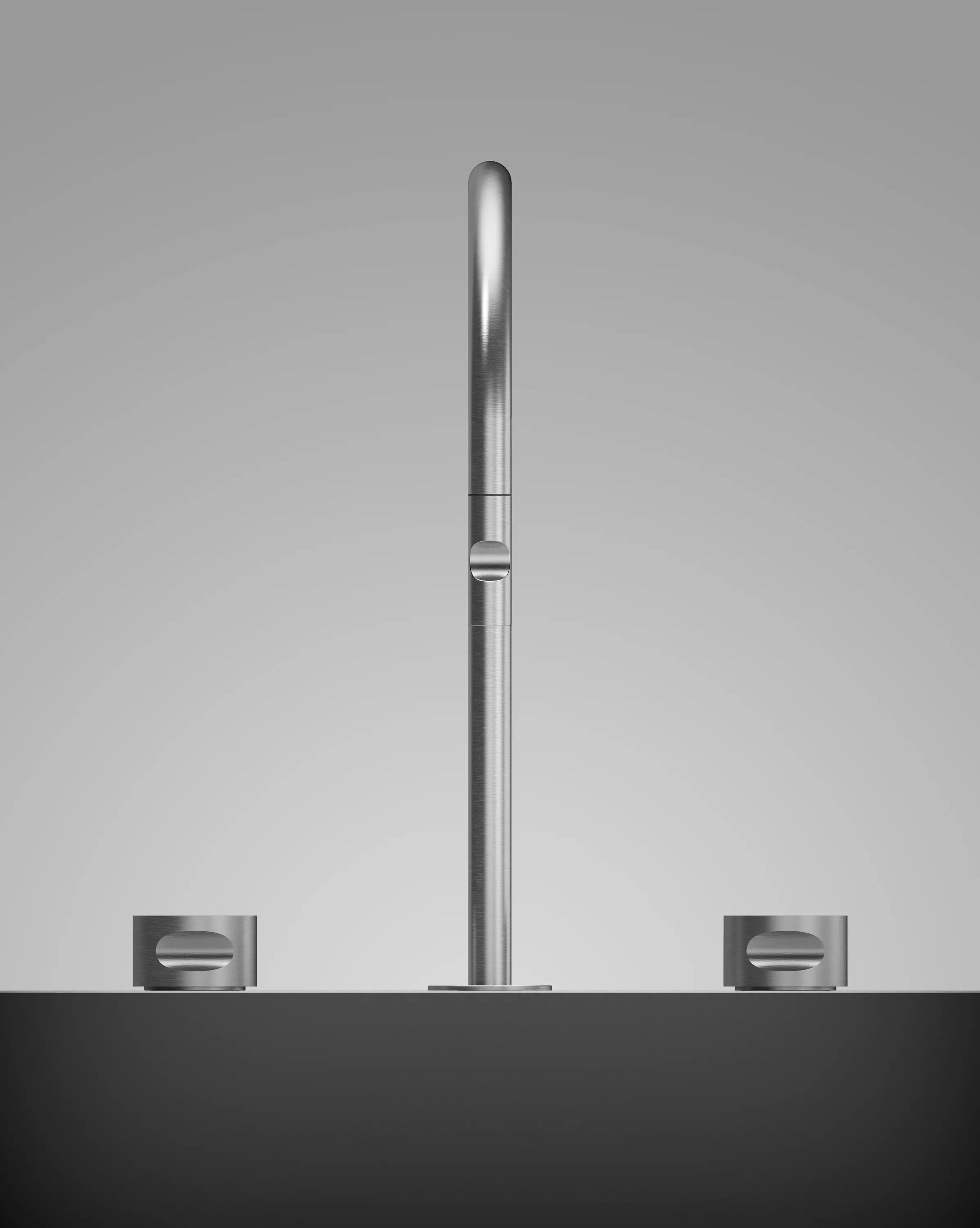 Quadrodesign - Thumb | Countertop mixer group with spout, extractable hand-shower and 2-waydiverter