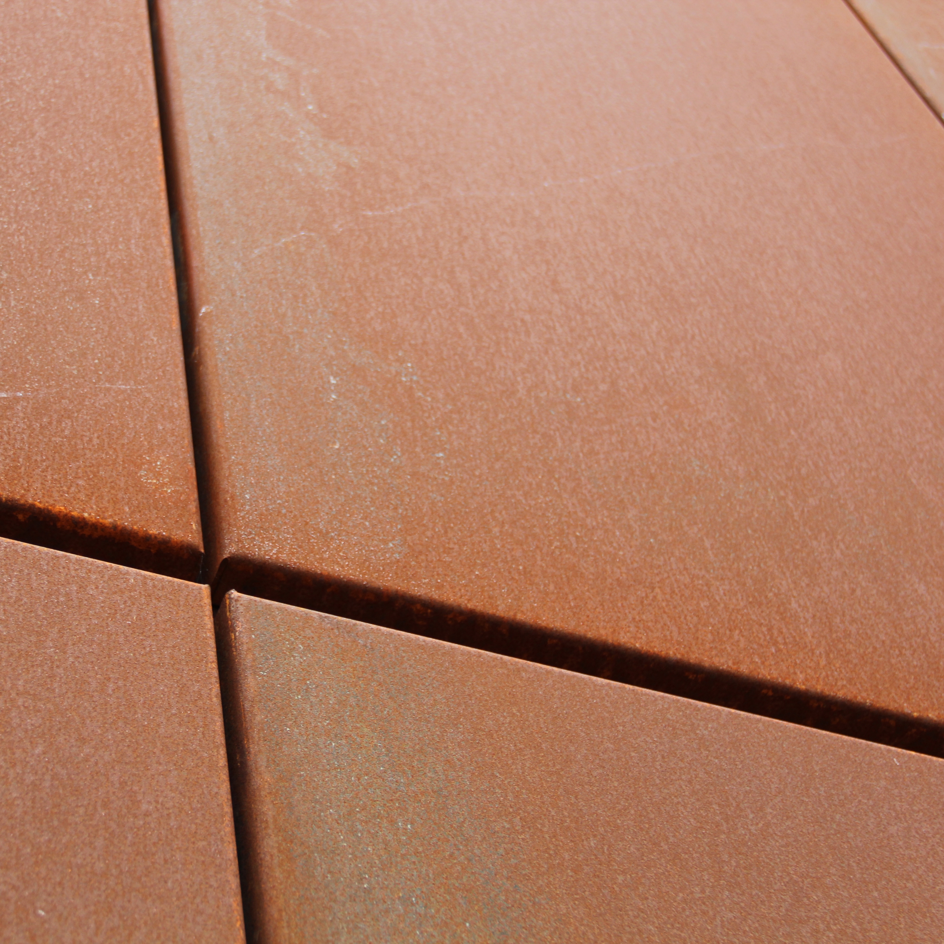 Display product Indaten® metal sheet in weathering steel from manufacturer ArcelorMittal