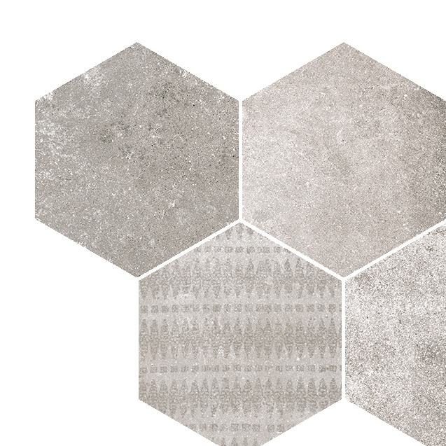 Reden | mosaico esagonale grey