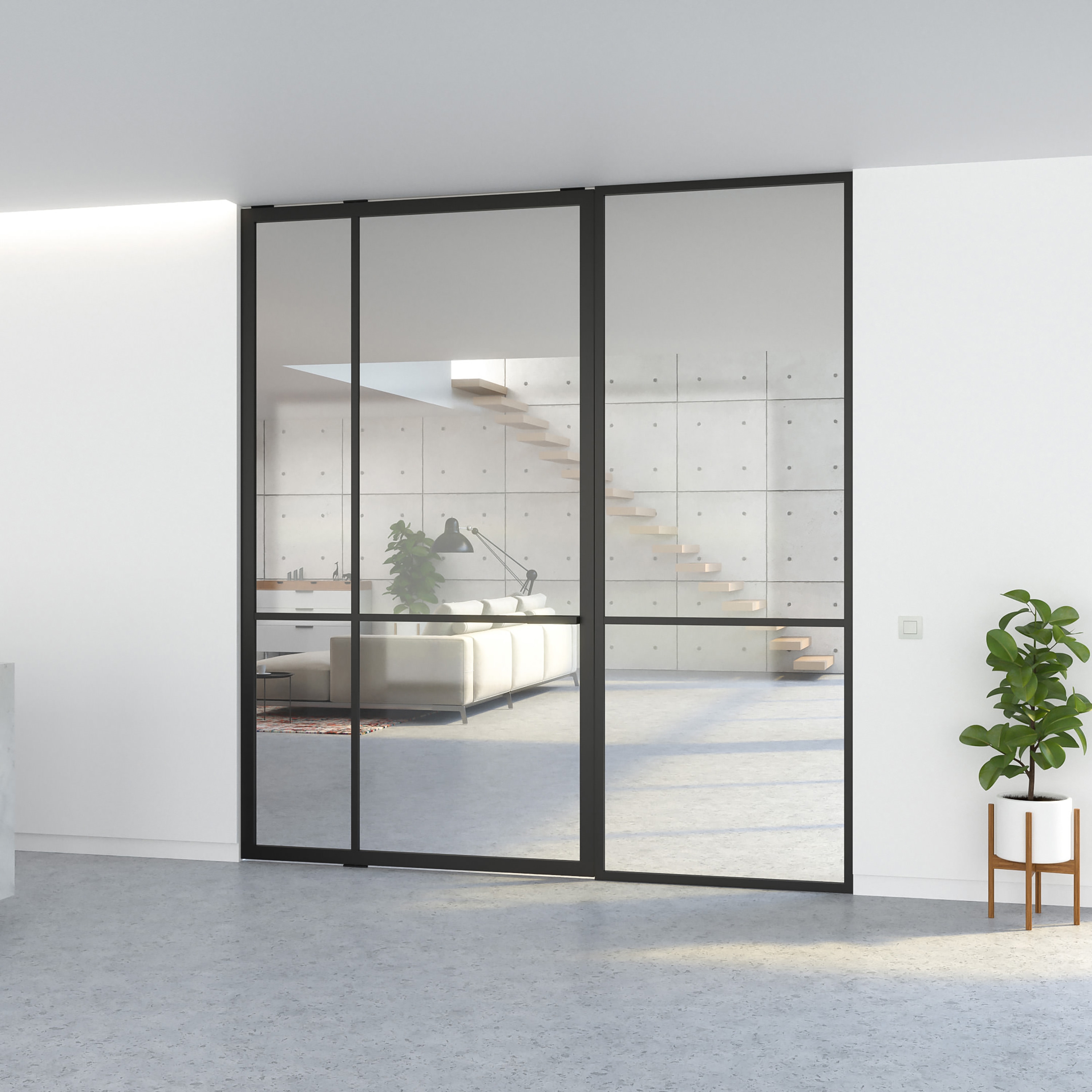 Display product Portapivot 5730 | Single door + fixed partition from manufacturer PortaPivot