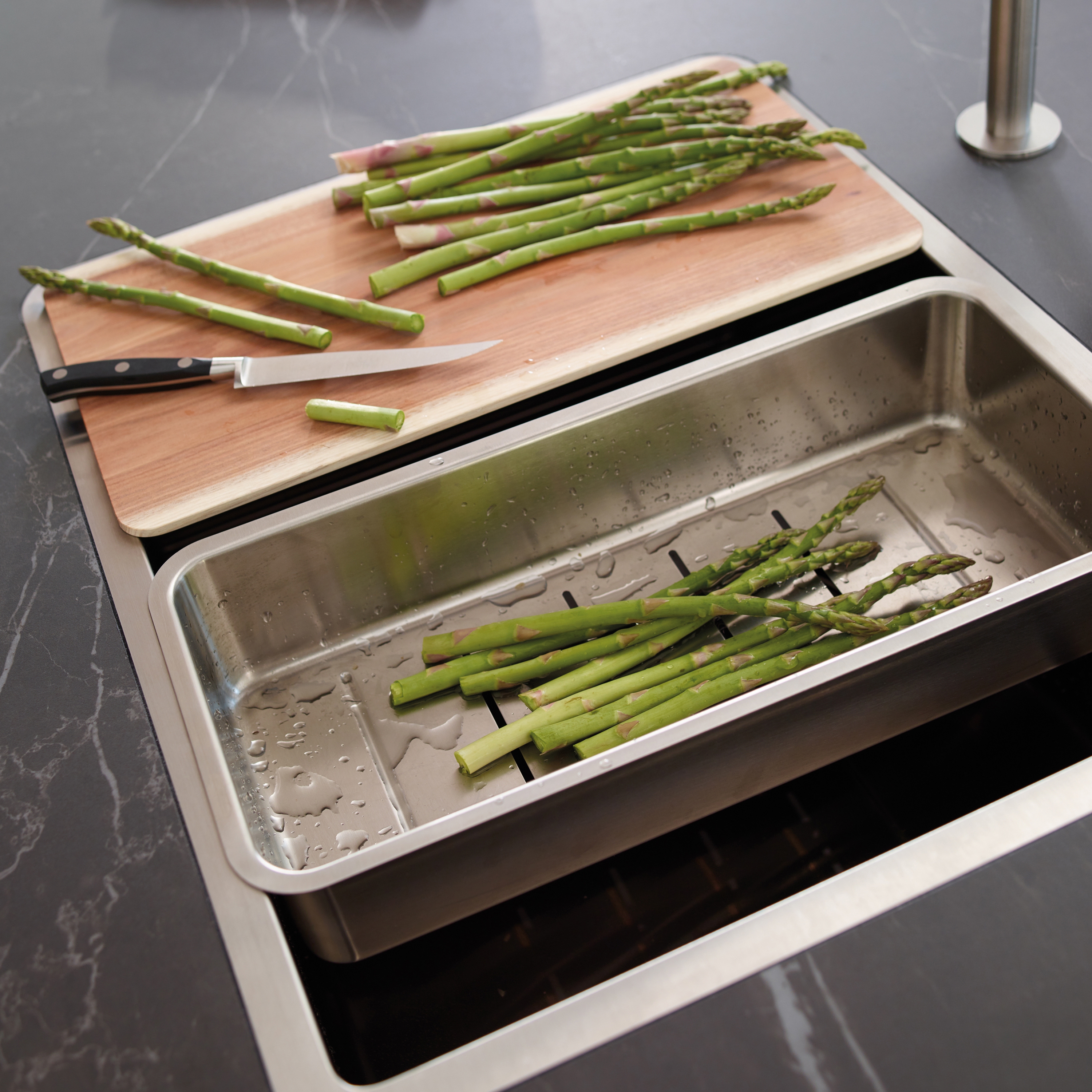 Display product FINE Worktop with built-in sink unit from manufacturer Santos