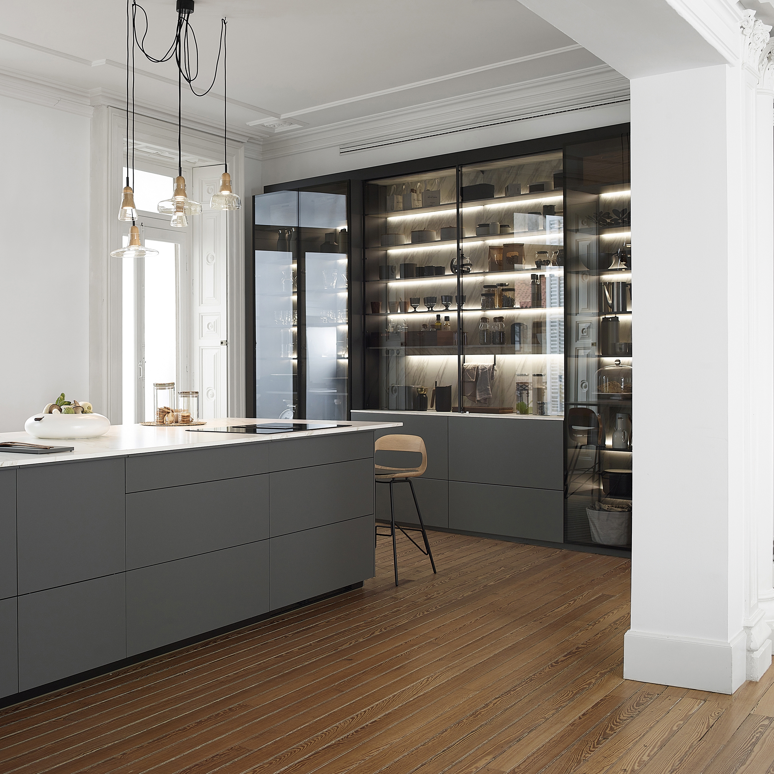 Display product FINE Silk Matt Anthracite Grey from manufacturer Santos