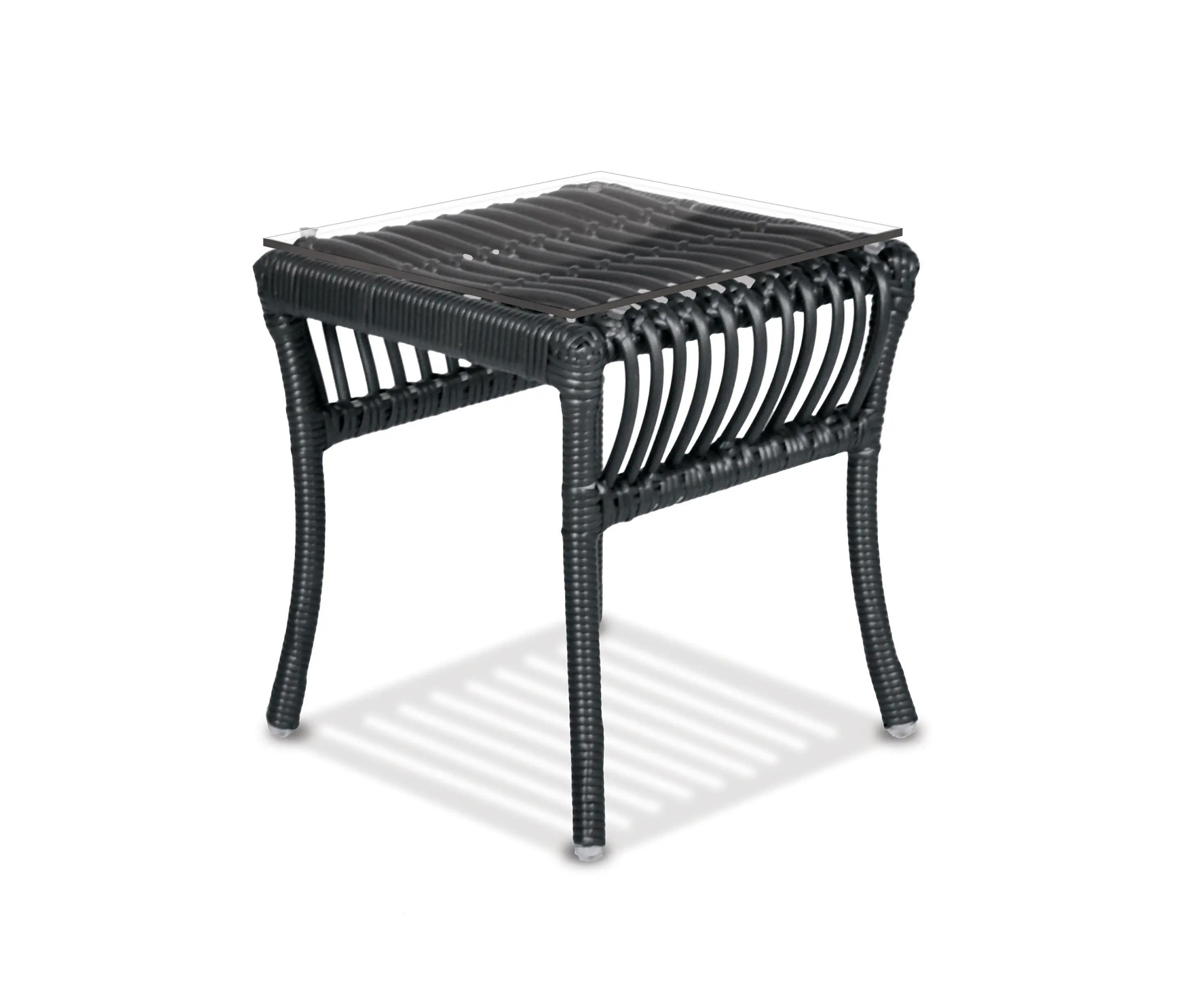 Kannoa - Adirondack Side Table With Tempered Glass Top