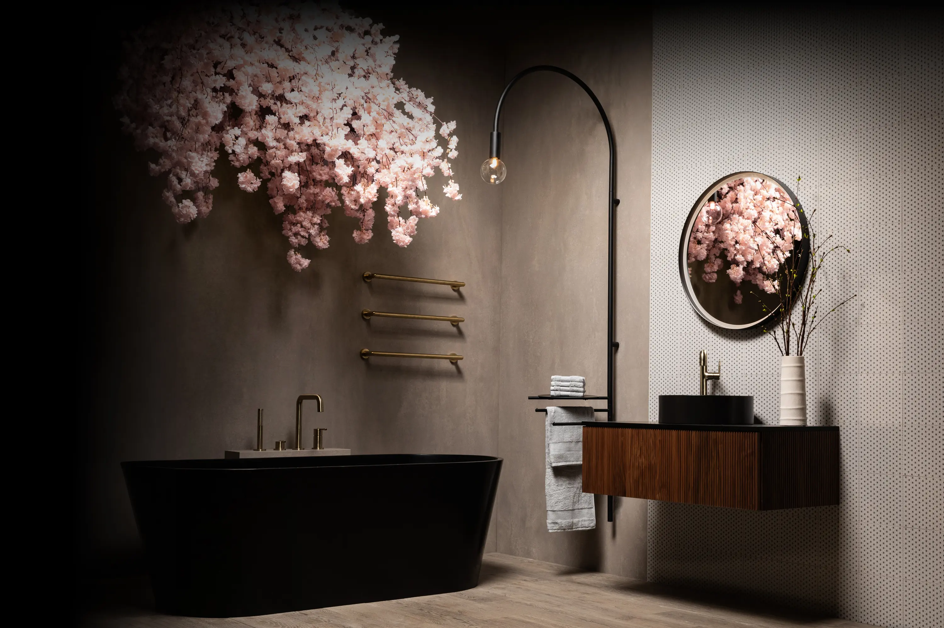 BAGNODESIGN - Nara | Deck Mounted 4 Hole Bath Shower Mixer