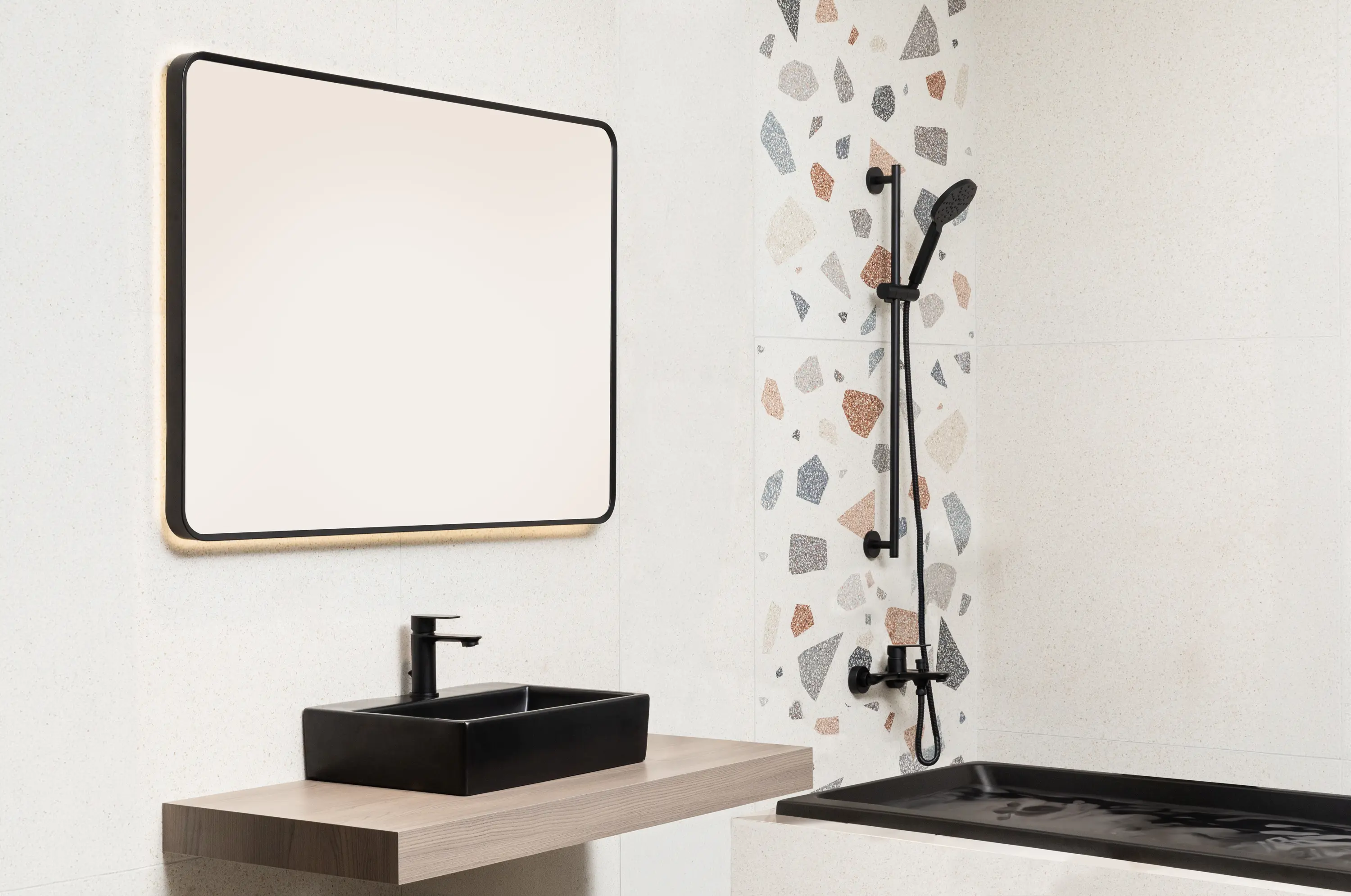 BAGNODESIGN - Conrad | Wall Mounted Trim Part For Concealed Basin Mixer