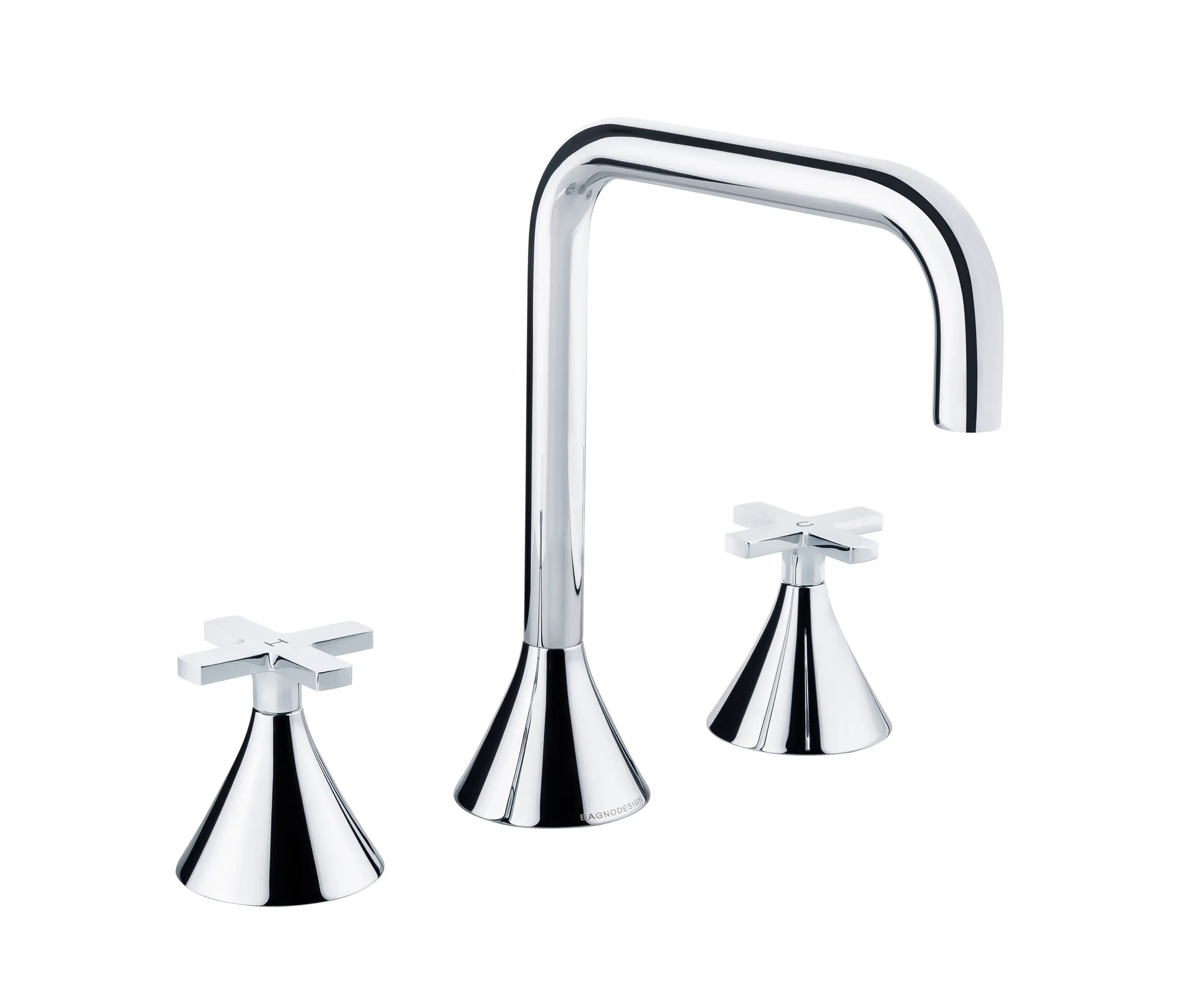 BAGNODESIGN - Bristol | 3 Hole Basin Mixer Without Waste