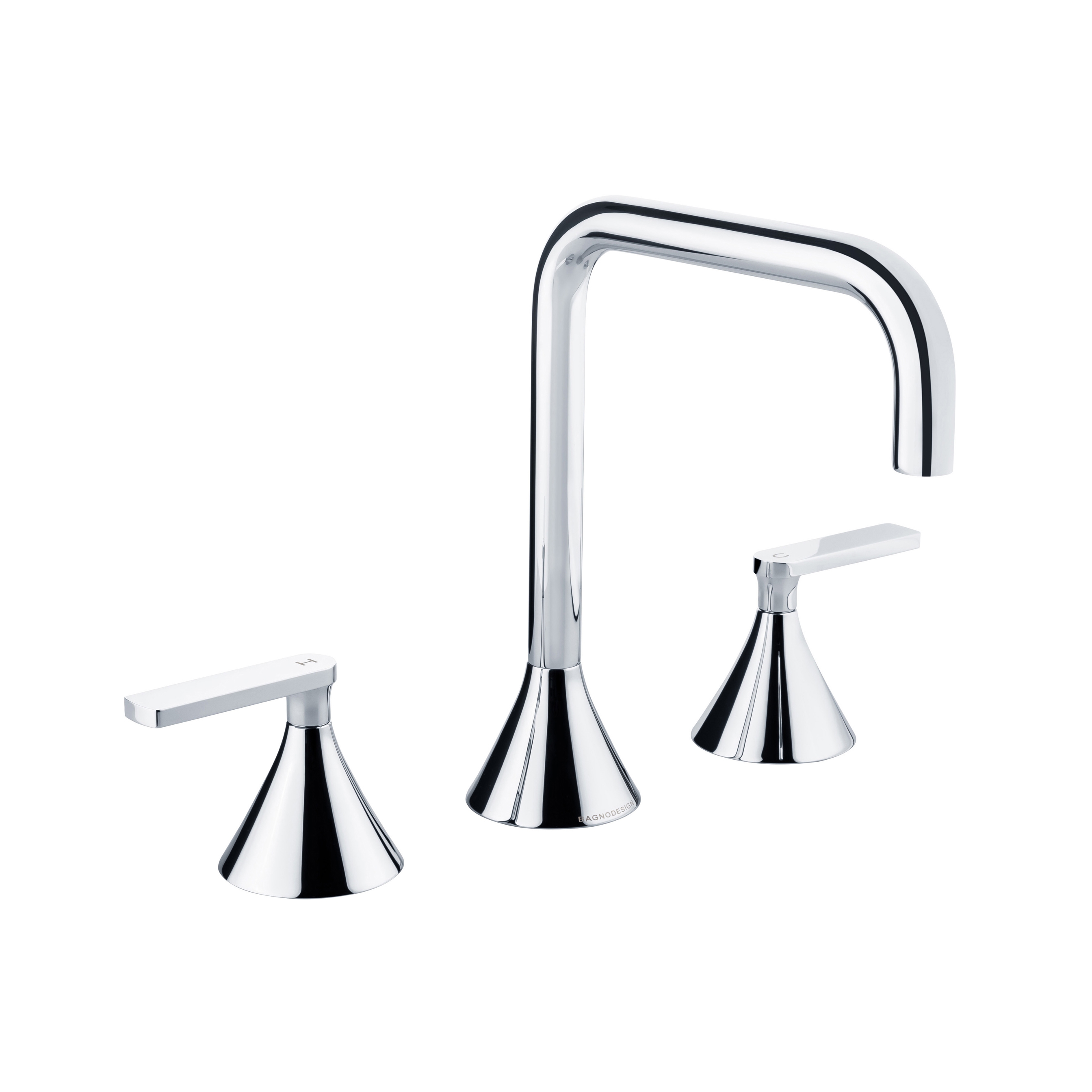 Display product Bristol | 3 Hole Basin Mixer Without Waste from manufacturer BAGNODESIGN