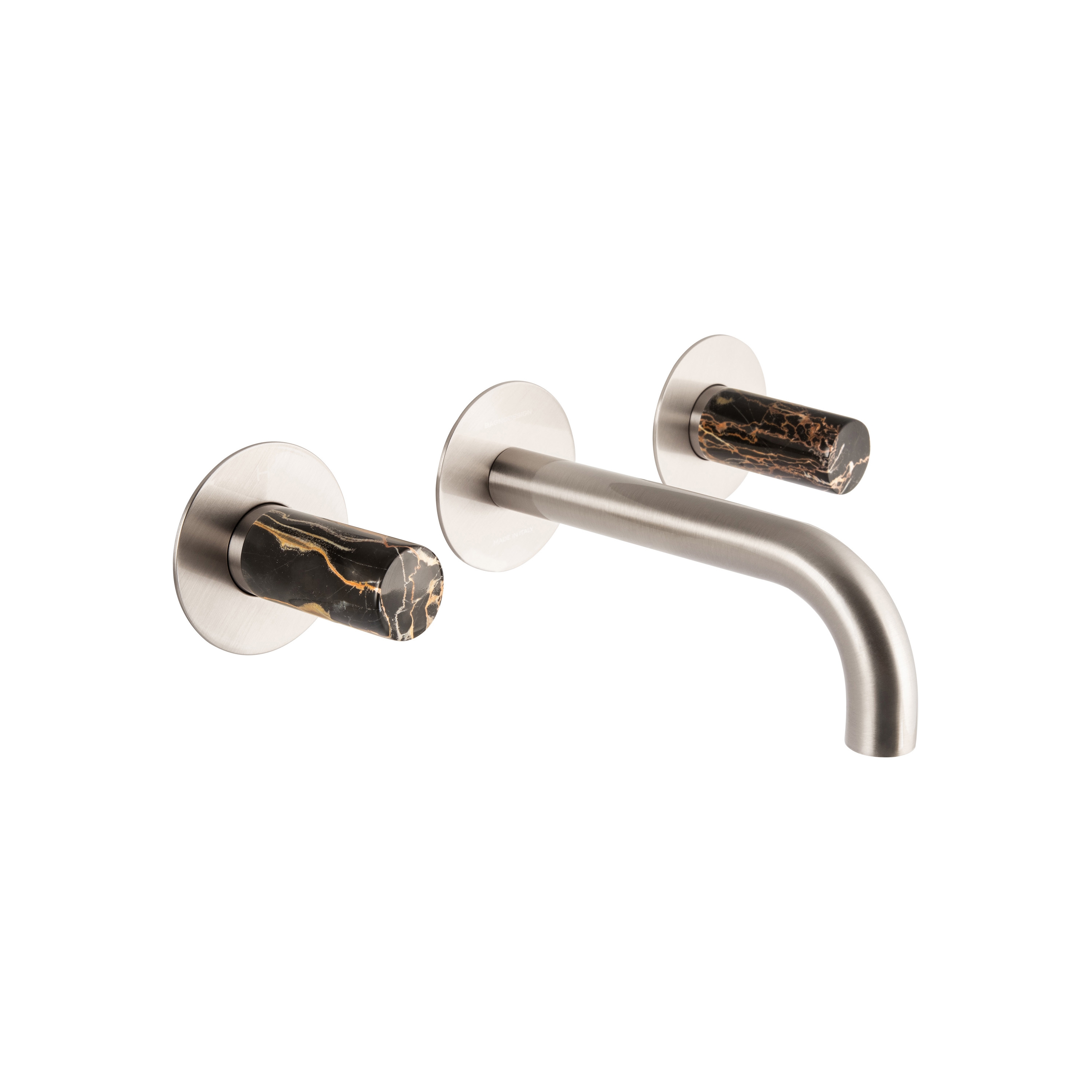 Sestriere | 3 Hole Concealed Basin Mixer With Black Marble Handle