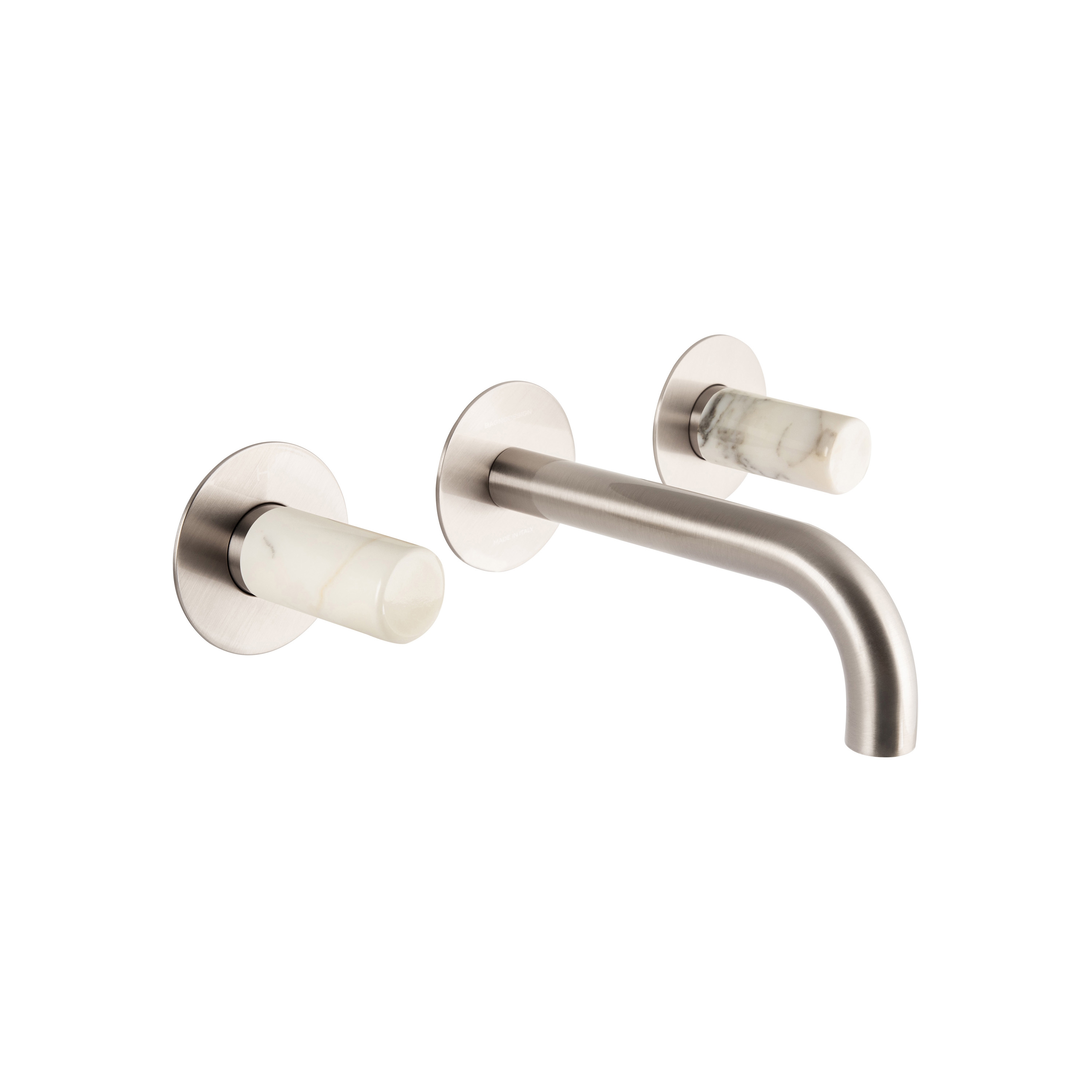 Sestriere | 3 Hole Concealed Basin Mixer With White Marble Handle