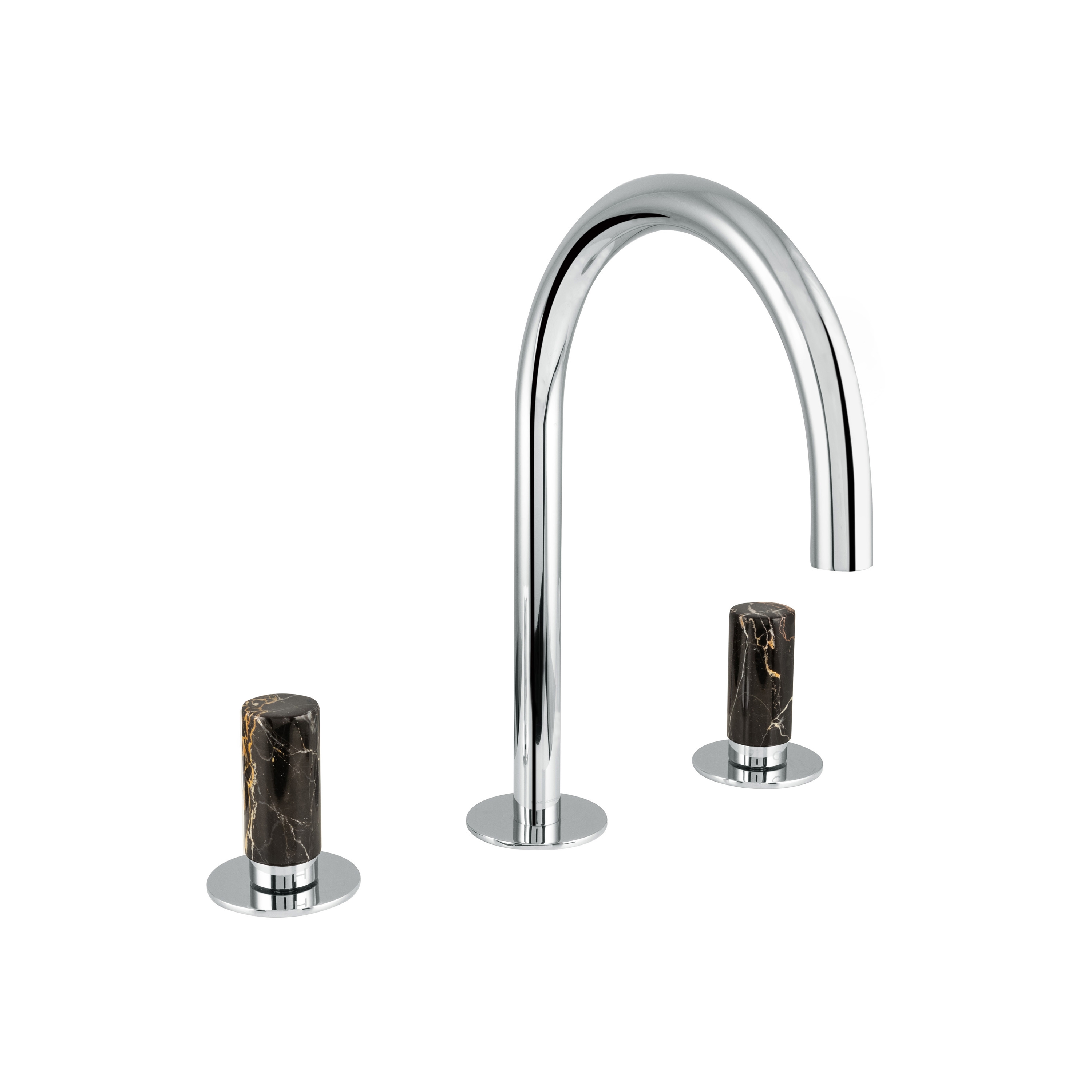 Produkt Sestriere | 3 Hole Deck Mounted Basin Mixer With Black Marble Handle des Herstellers BAGNODESIGN anzeigen