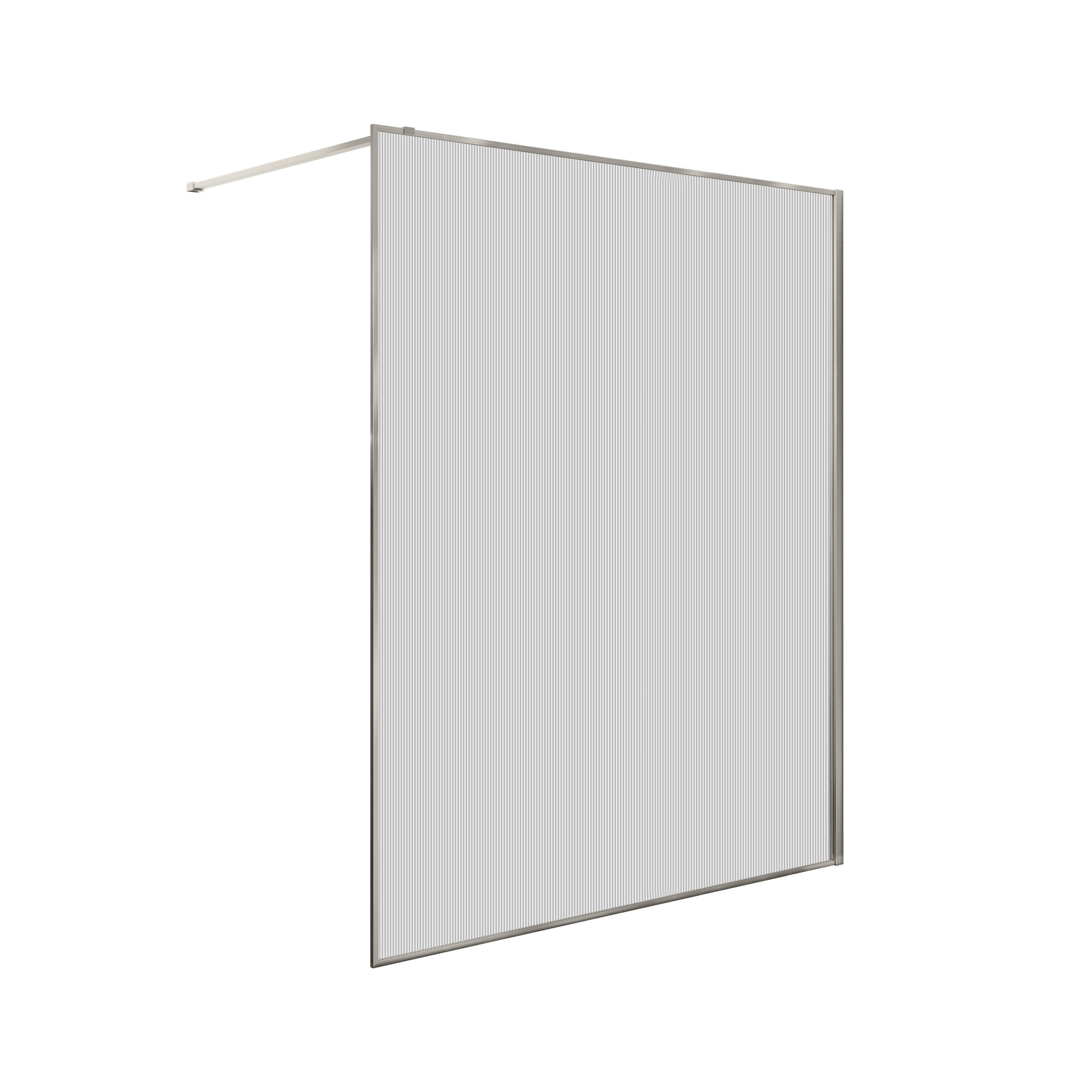 Produkt Studio 316 | Walk-In Shower Panel Fluted Glass 1200X2000 Mm Brushed Inox des Herstellers BAGNODESIGN anzeigen
