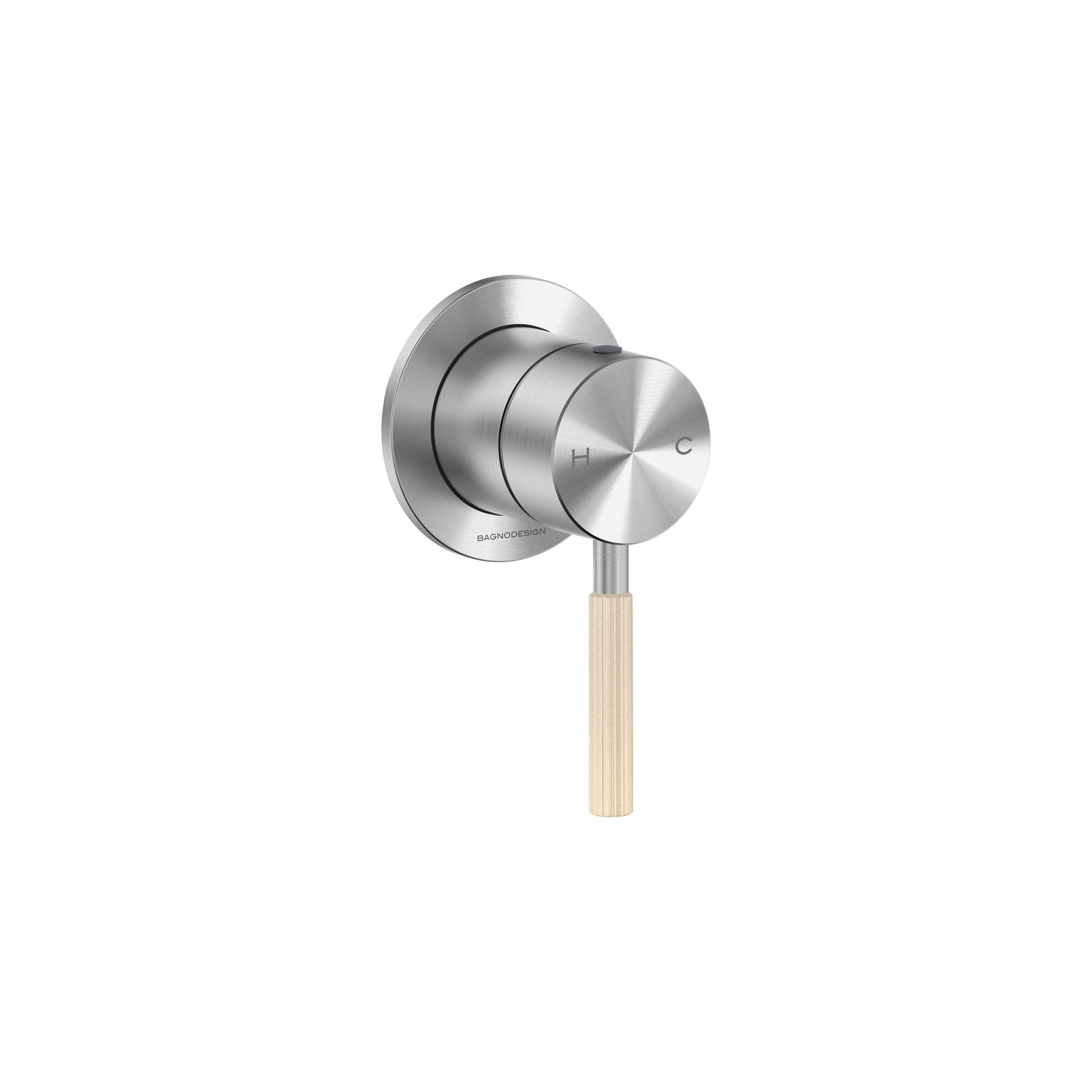 Studio 316 | Wall Mounted Concealed Shower Mixer Brushed Stainless Steel/Armour Caramel