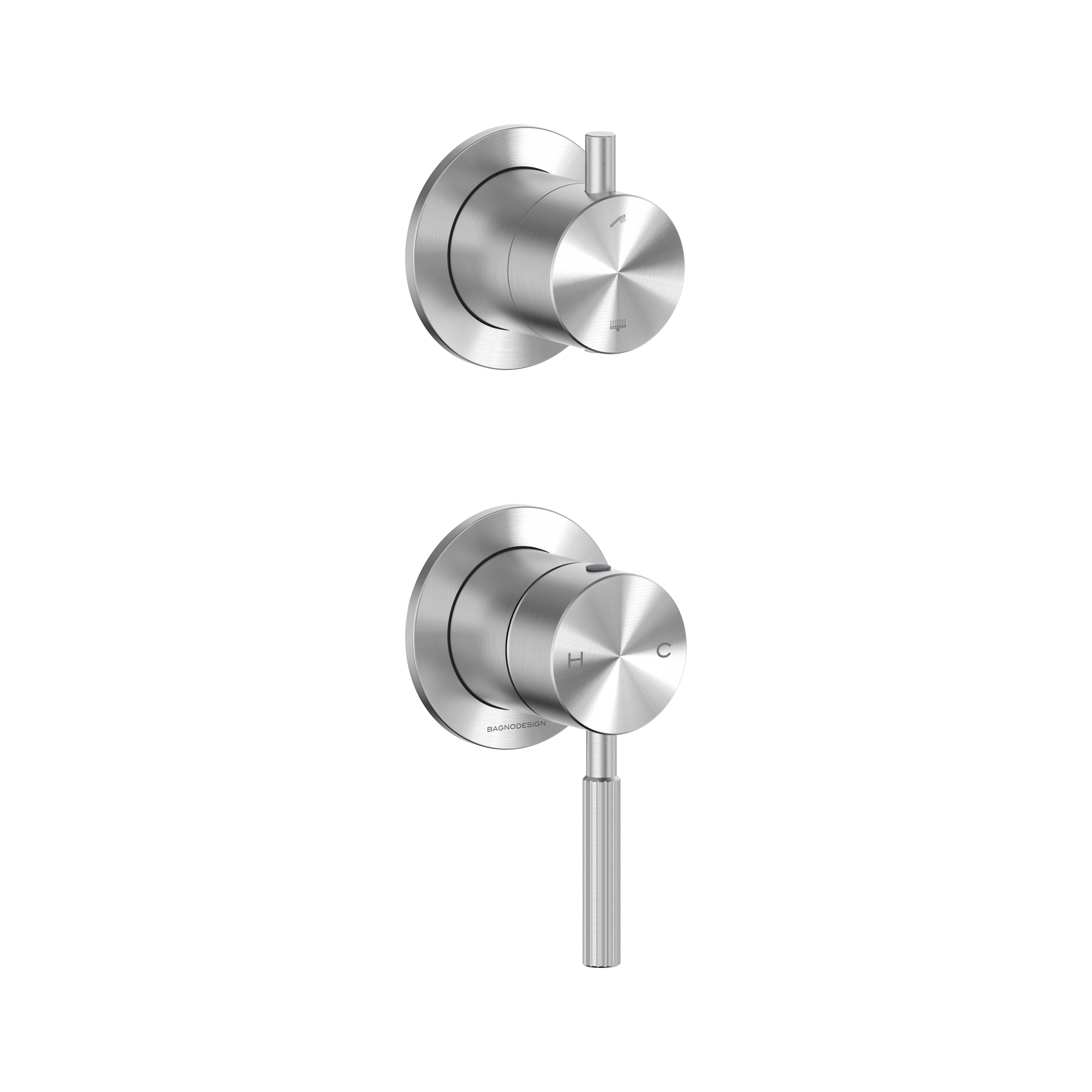 Produkt Studio 316 | Wall Mounted Concealed Shower Mixer With Two Way Diverter Brushed Stainless Steel des Herstellers BAGNODESIGN anzeigen