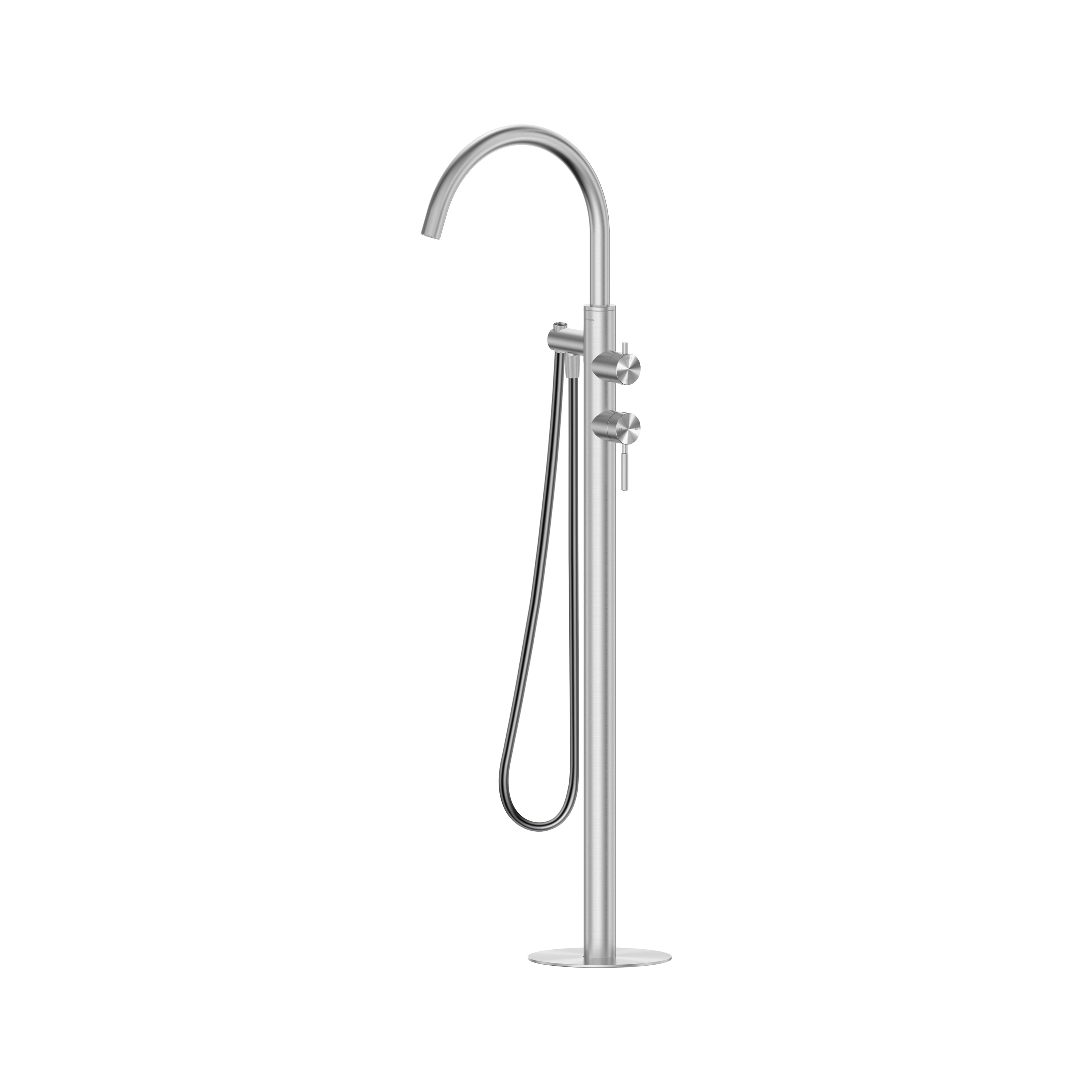 Display product Studio 316 | Floor Mounted Bath Mixer Without Hand Shower Brushed Stainless Steel from manufacturer BAGNODESIGN