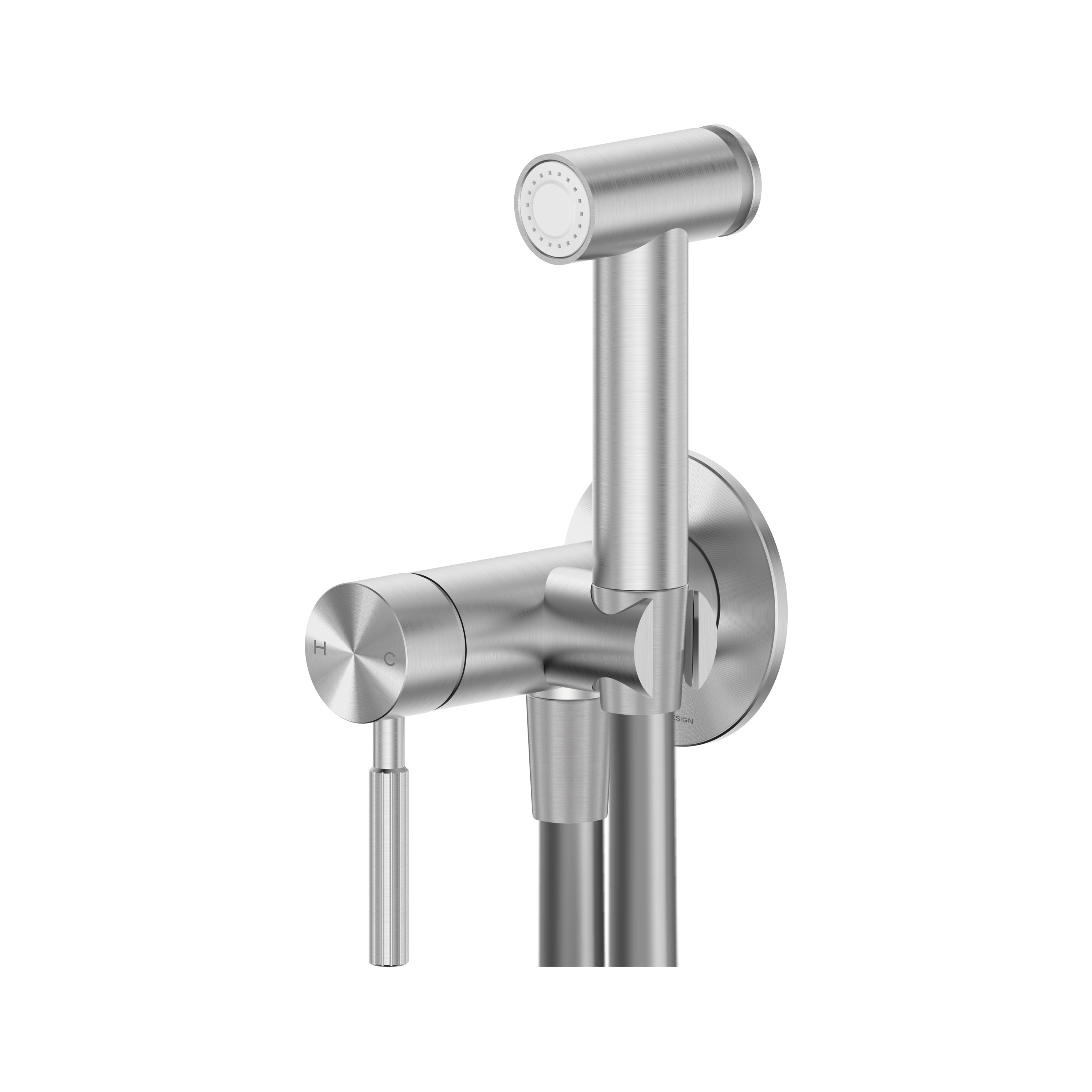 Display product Studio 316 | Wall Mounted Bidet Spray Mixer Kit Brushed Stainless Steel from manufacturer BAGNODESIGN