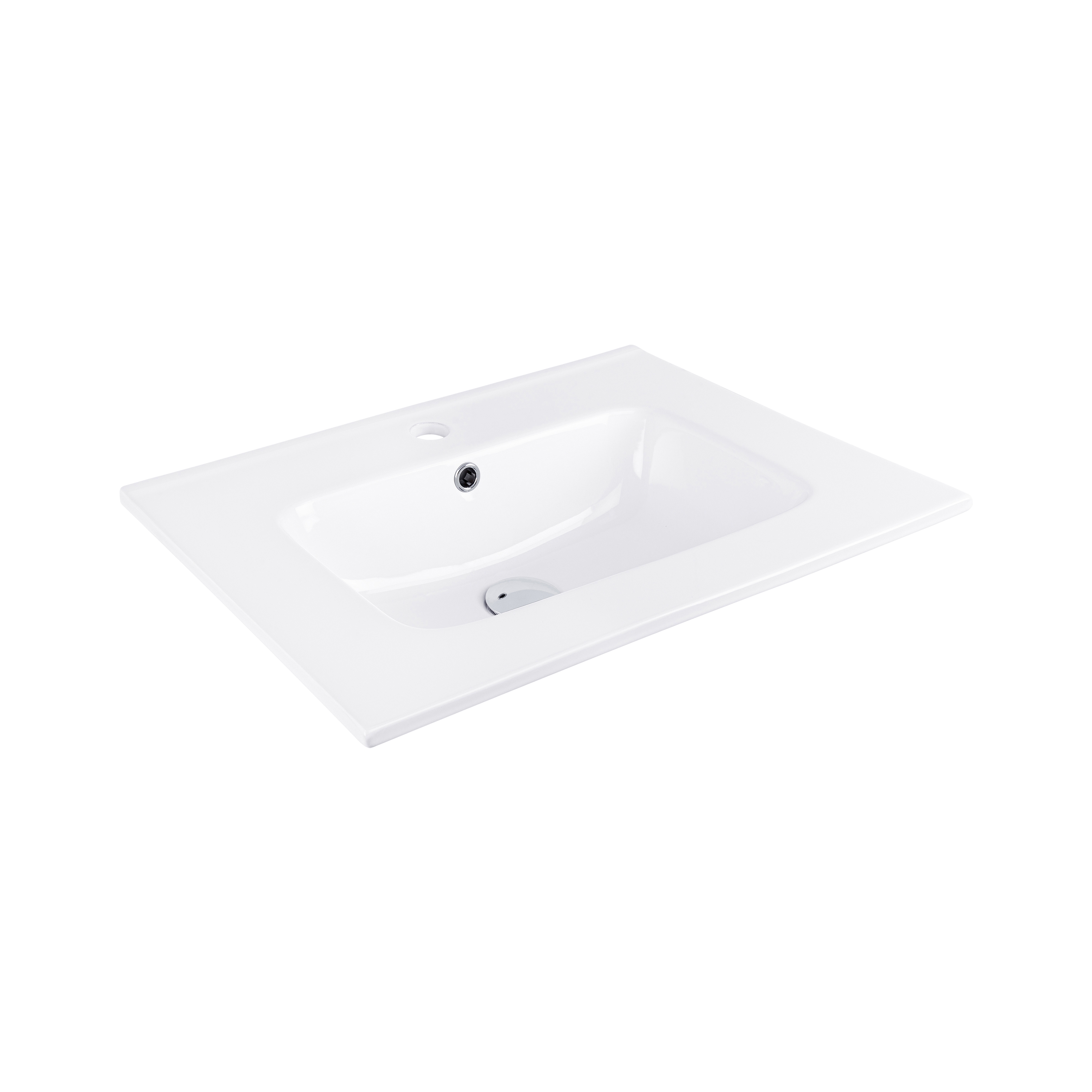 Afficher le produit Studio 316 | Integrated 1 Hole Wash Basin 610X465 Mm White du fabricant BAGNODESIGN