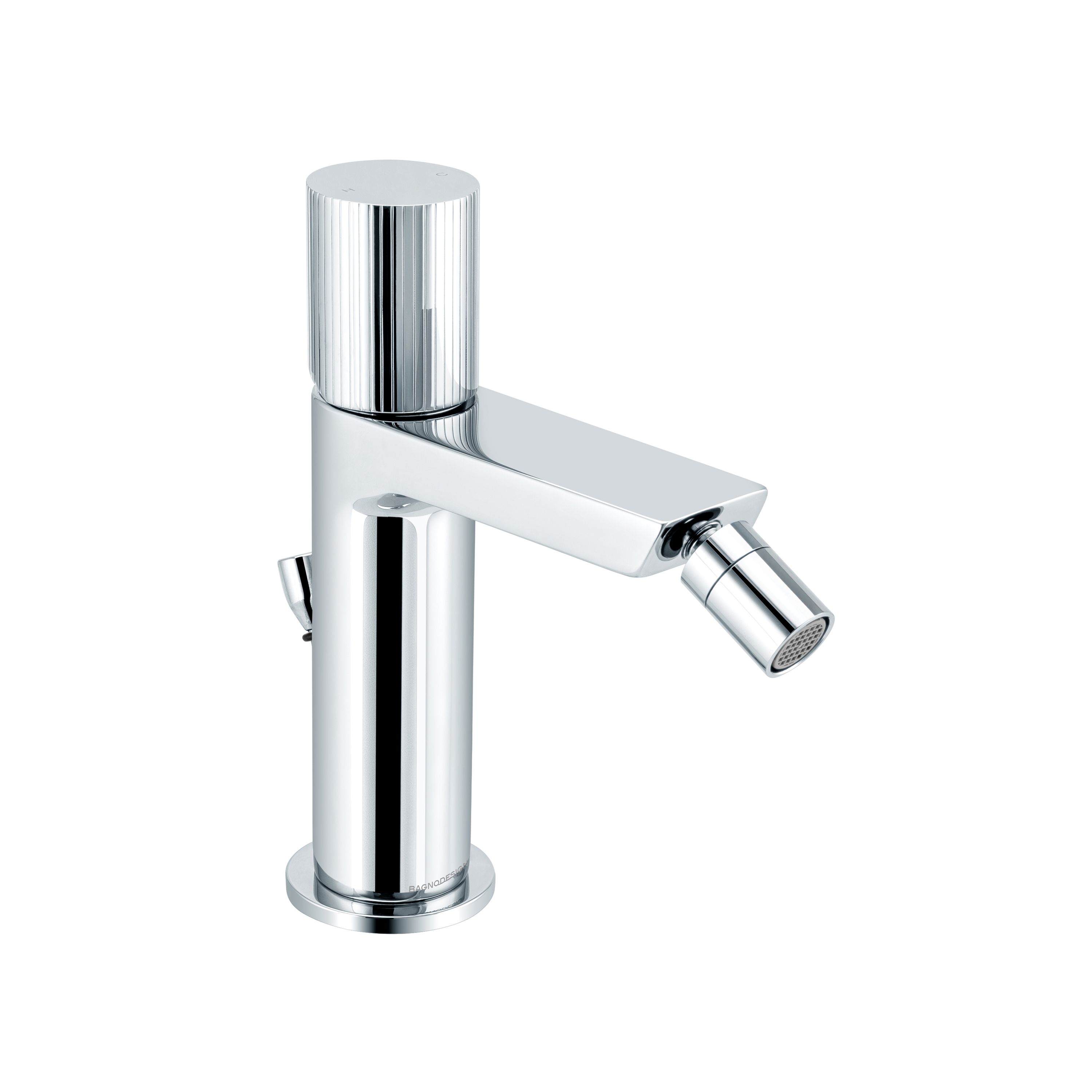 Toko Groove | Deck Mounted Mono Bidet Mixer With Pop Up Waste Chrome
