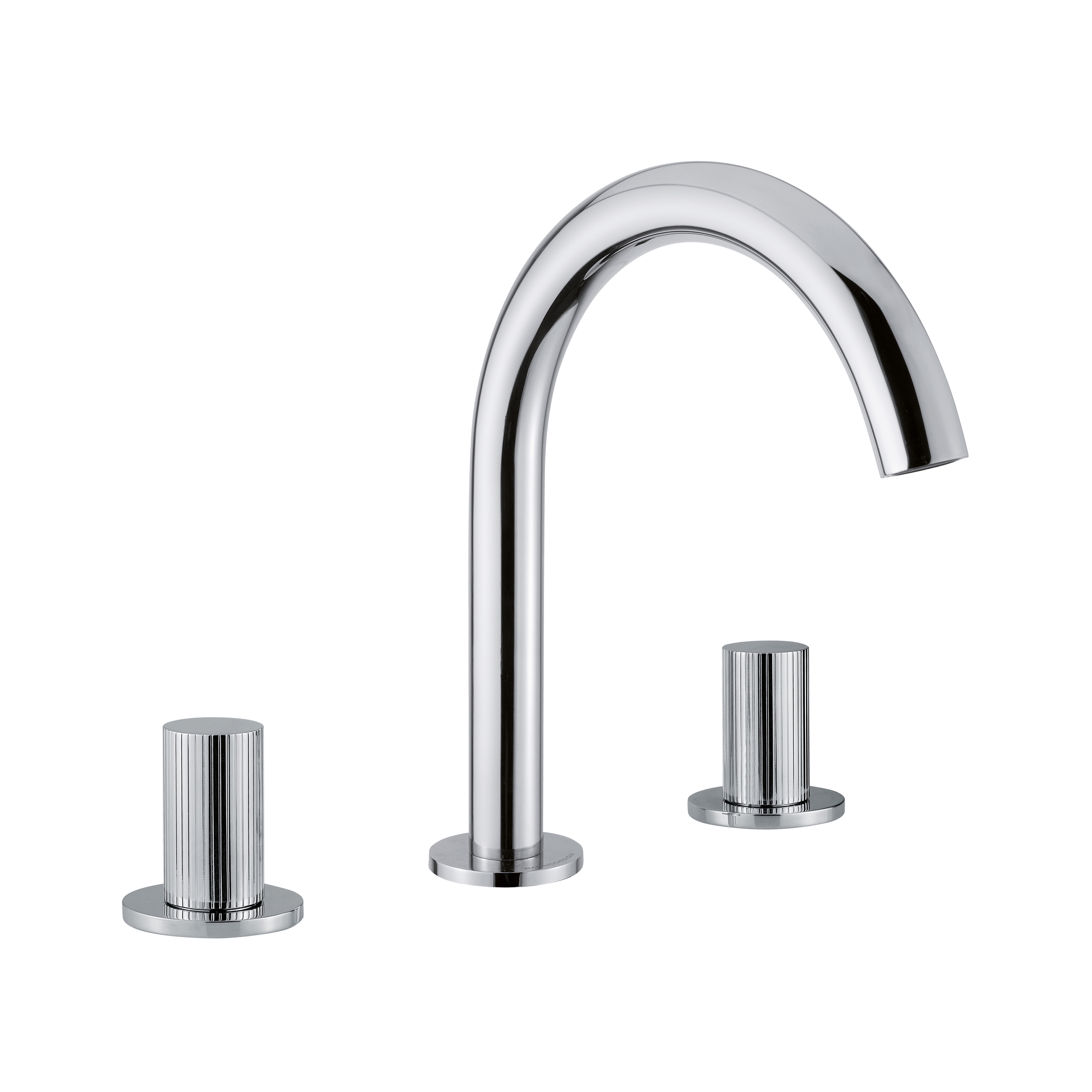 Mostrar el producto Toko Groove | Deck Mounted 3 Hole Basin Mixer Without Waste Chrome del fabricante BAGNODESIGN