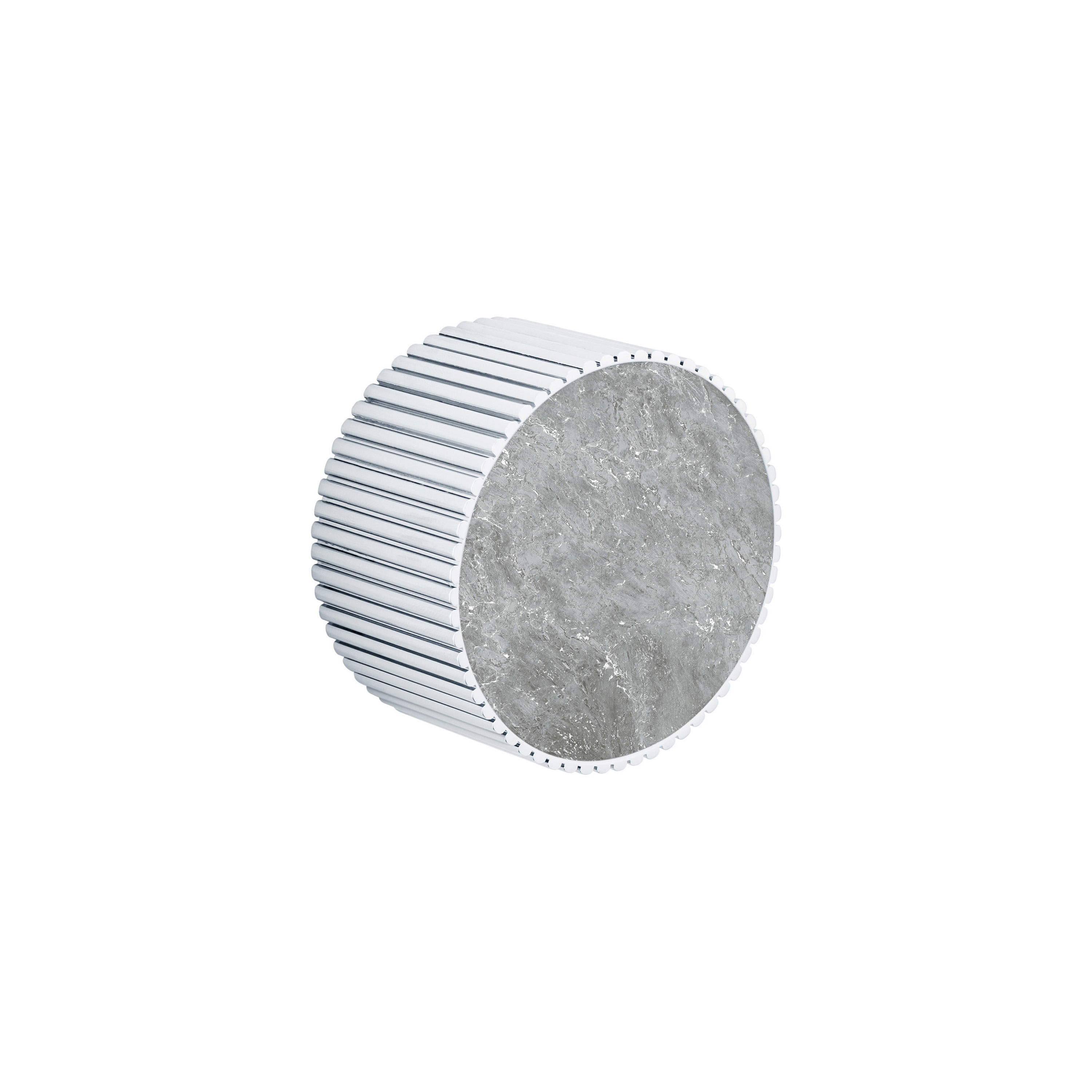 Chiasso | Concealed 2 Way Diverter With Roma Diamond Grigio Marble Handle Insert Chrome