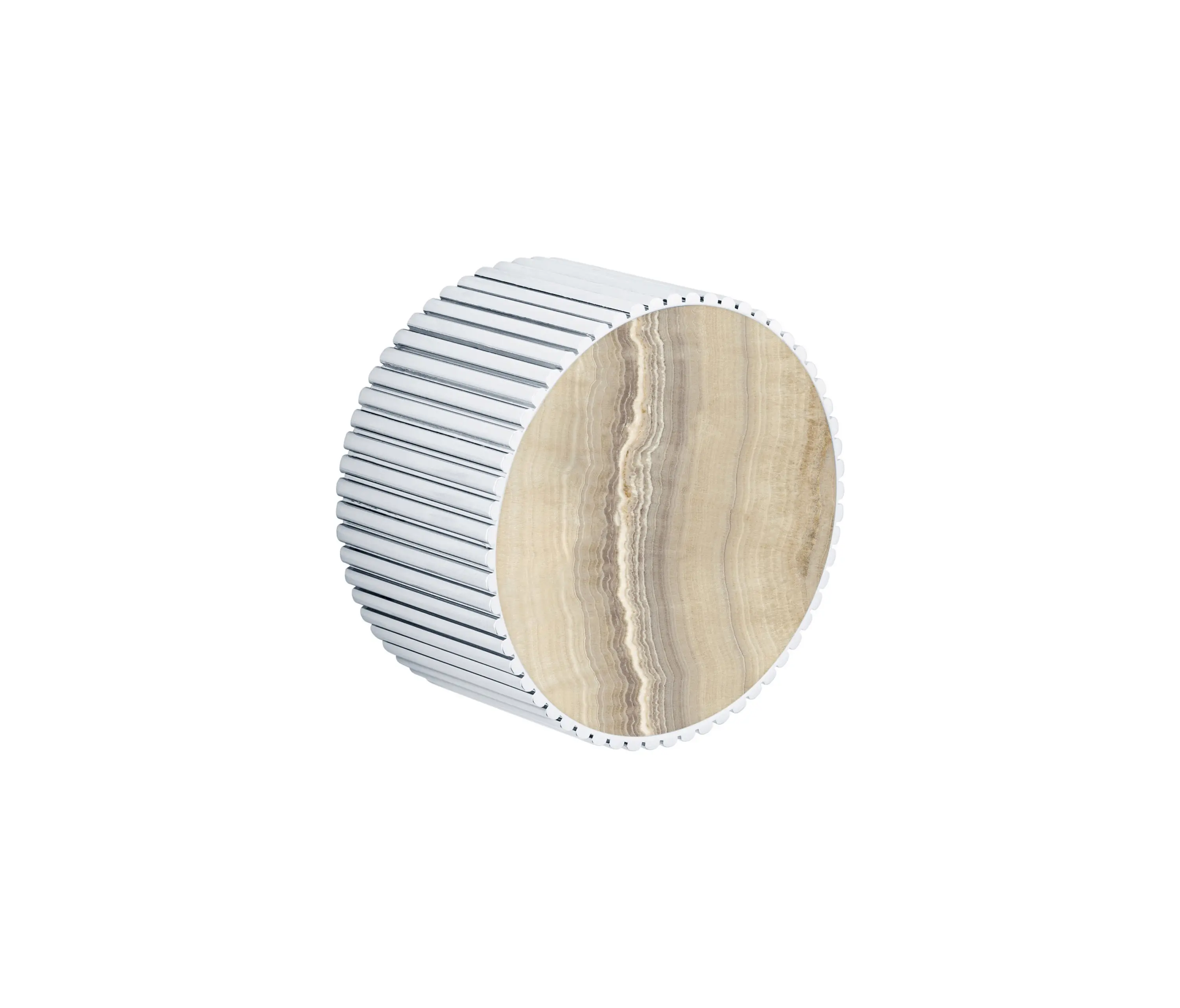 BAGNODESIGN - Chiasso | Concealed 2 Way Diverter With Sand Levigato Marble Handle Insert Chrome