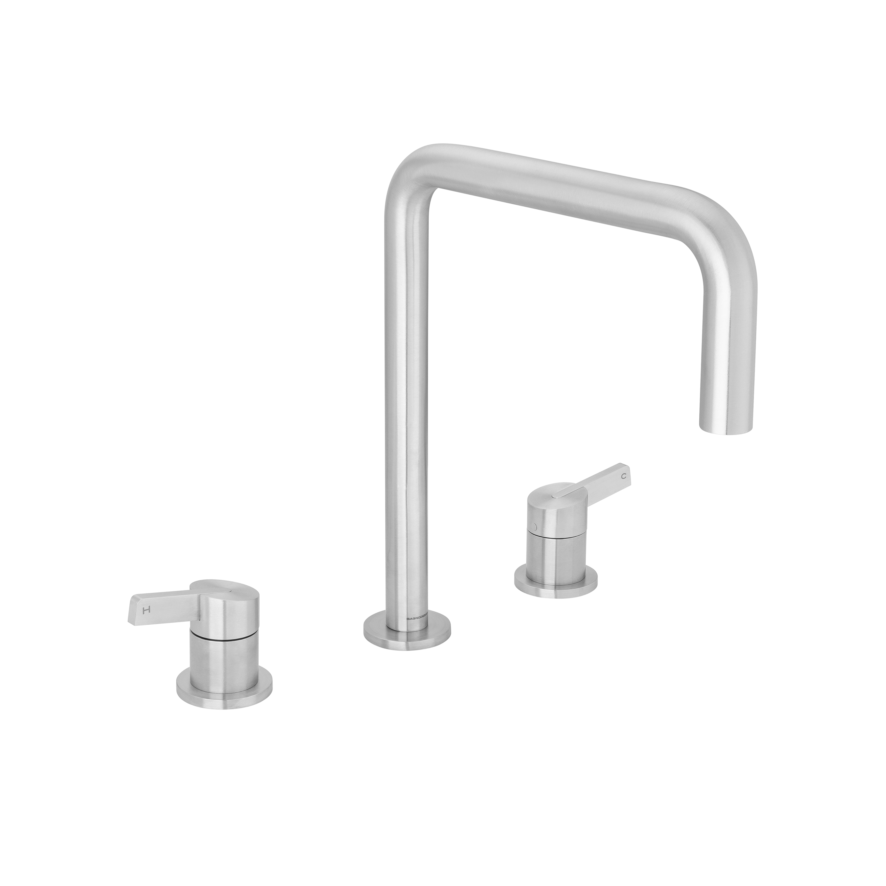 Display product Beach House | Deck Mounted 3 Hole Basin Mixer from manufacturer BAGNODESIGN