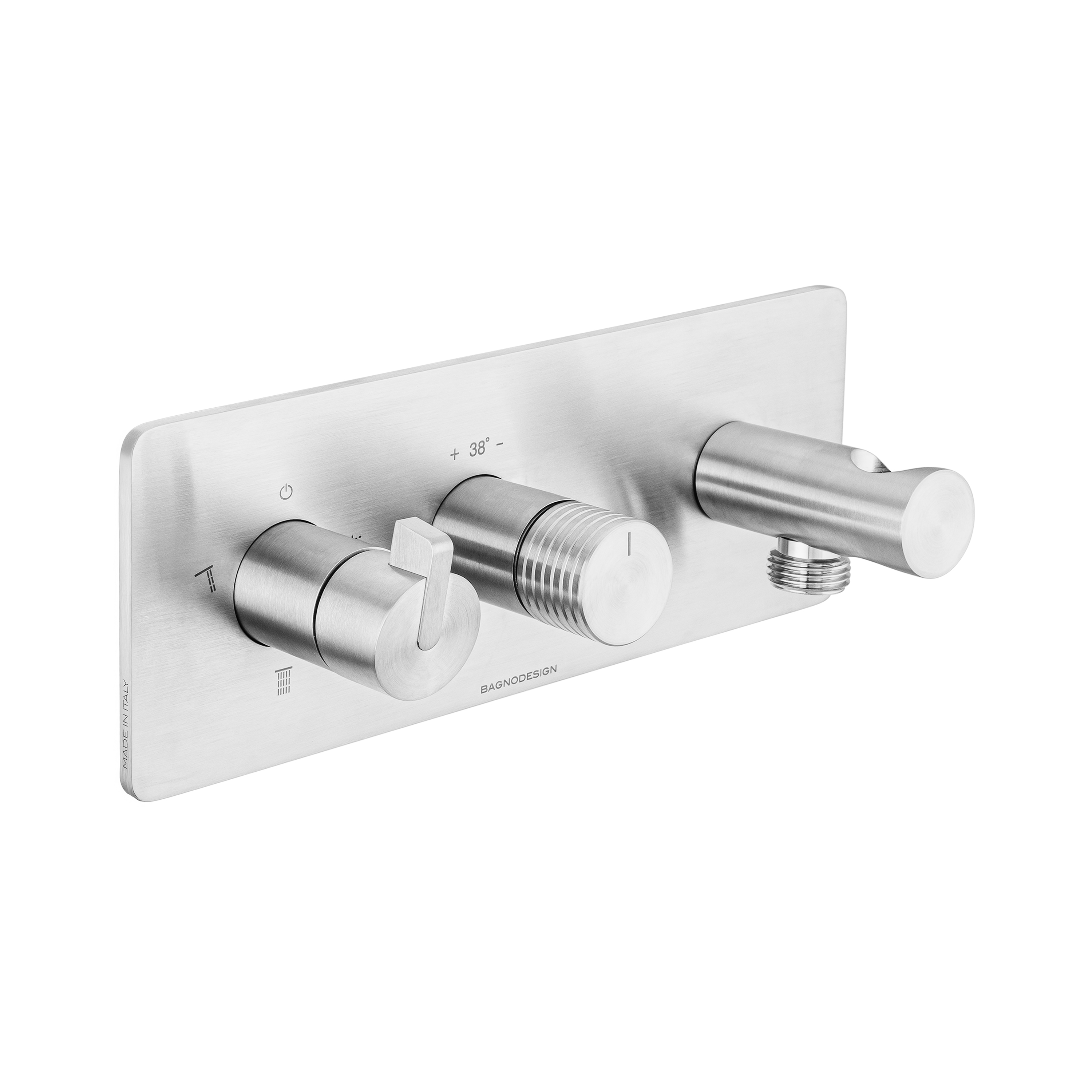 Mostra il prodotto Beach House | Thermostatic 3 Outlet Shower Mixer with Wall Outlet del produttore BAGNODESIGN