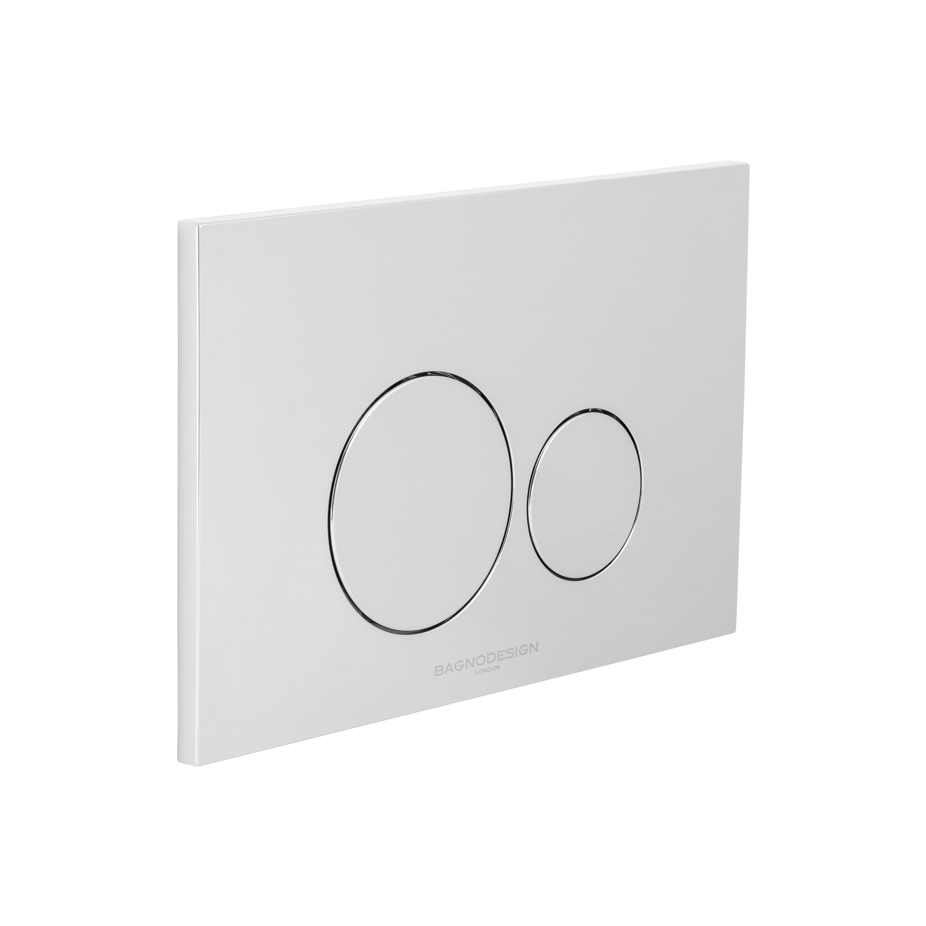 Display product Bagnodesign | Dual Flush Plate with Round Buttons from manufacturer BAGNODESIGN