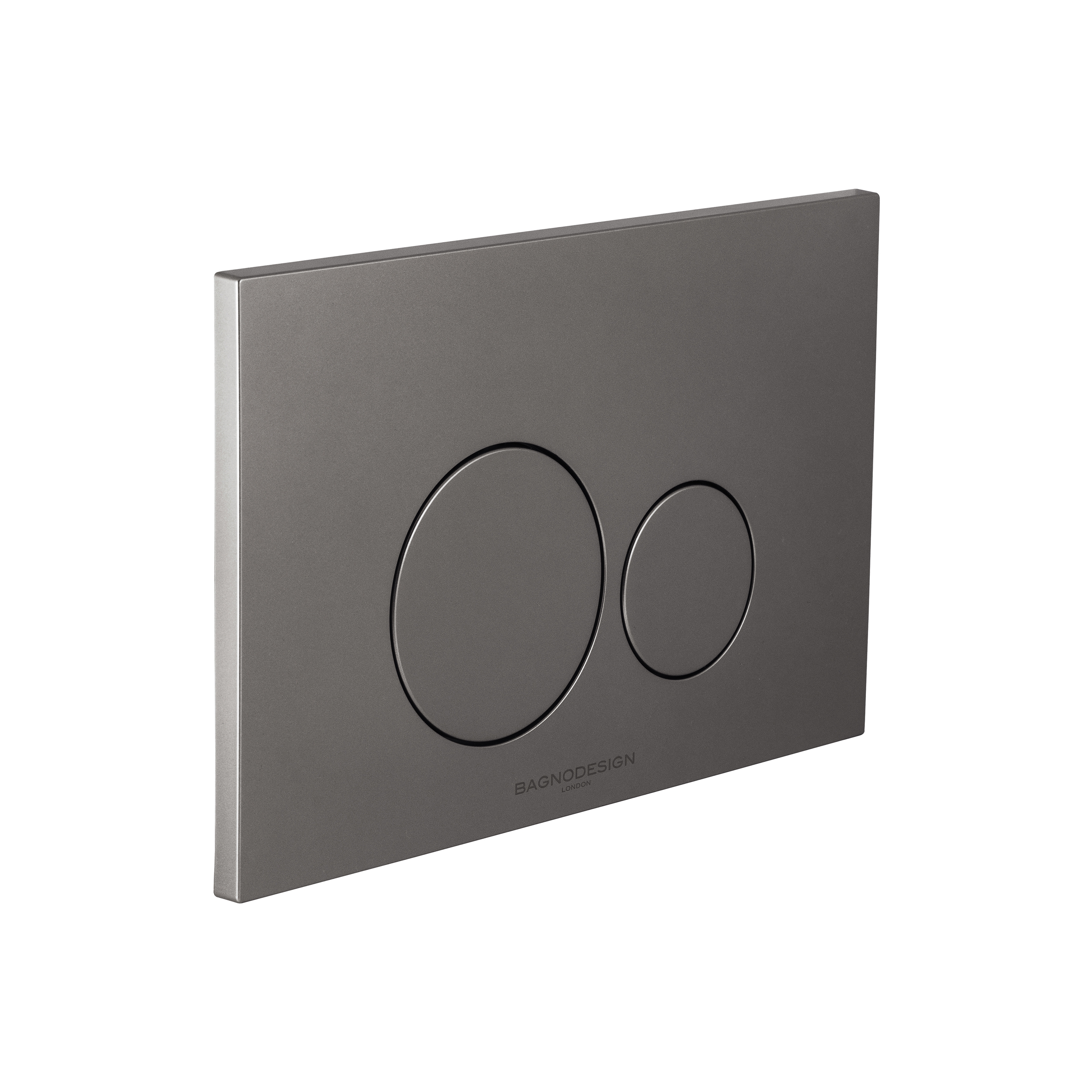 Bagnodesign | Dual Flush Plate with Round Buttons Anthracite
