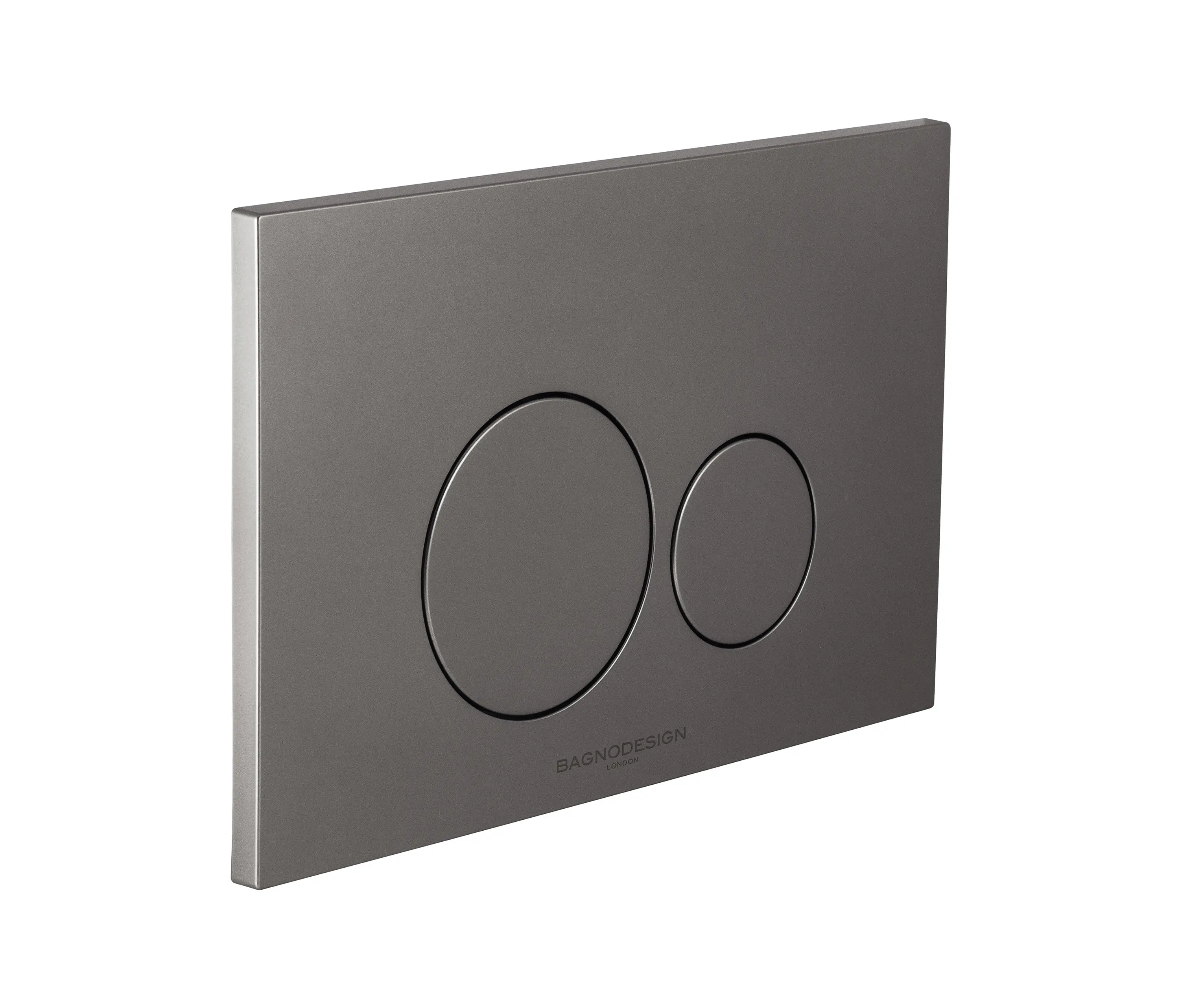 BAGNODESIGN - Bagnodesign | Dual Flush Plate with Round Buttons Anthracite