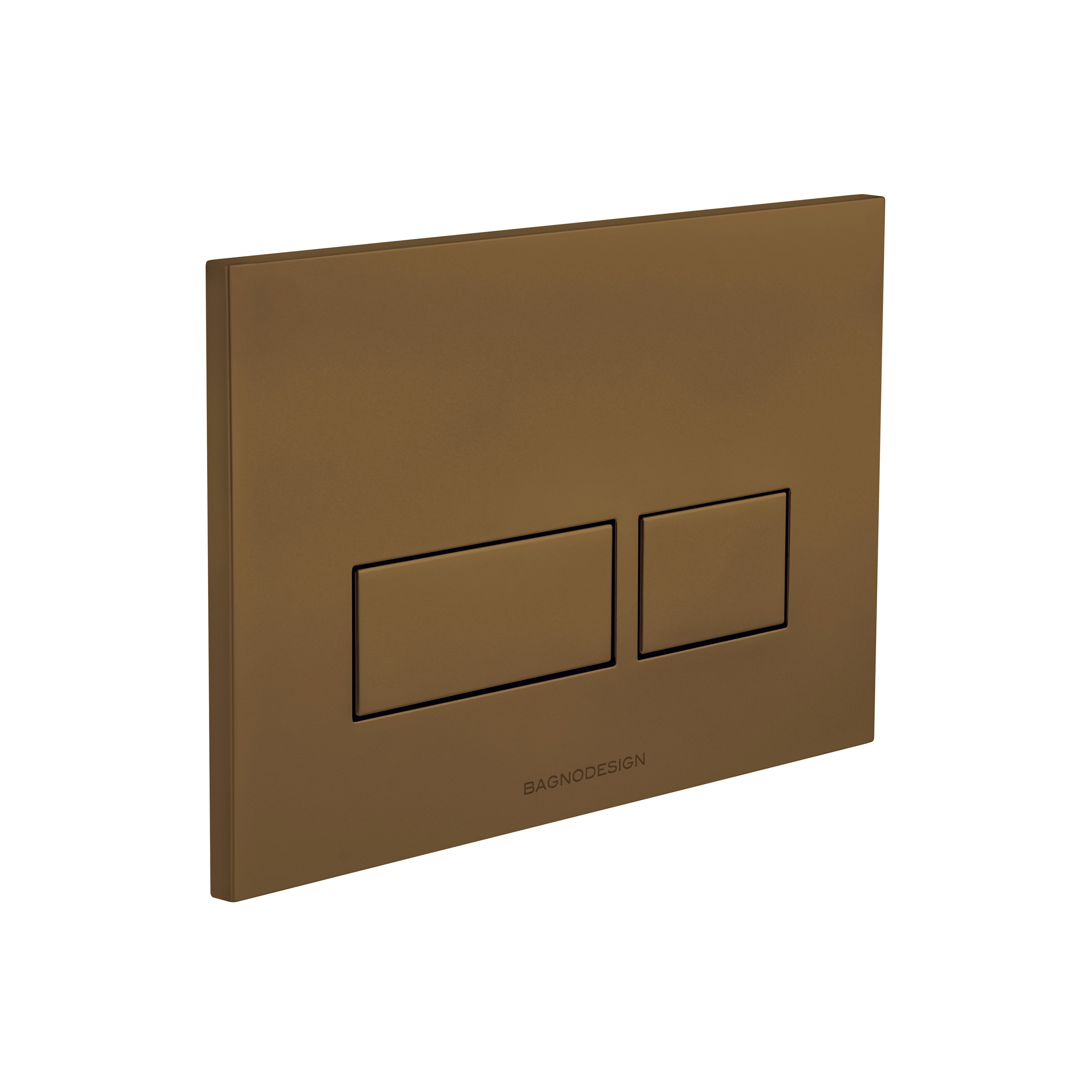 Dual Flush Plate with Rectangle Buttons