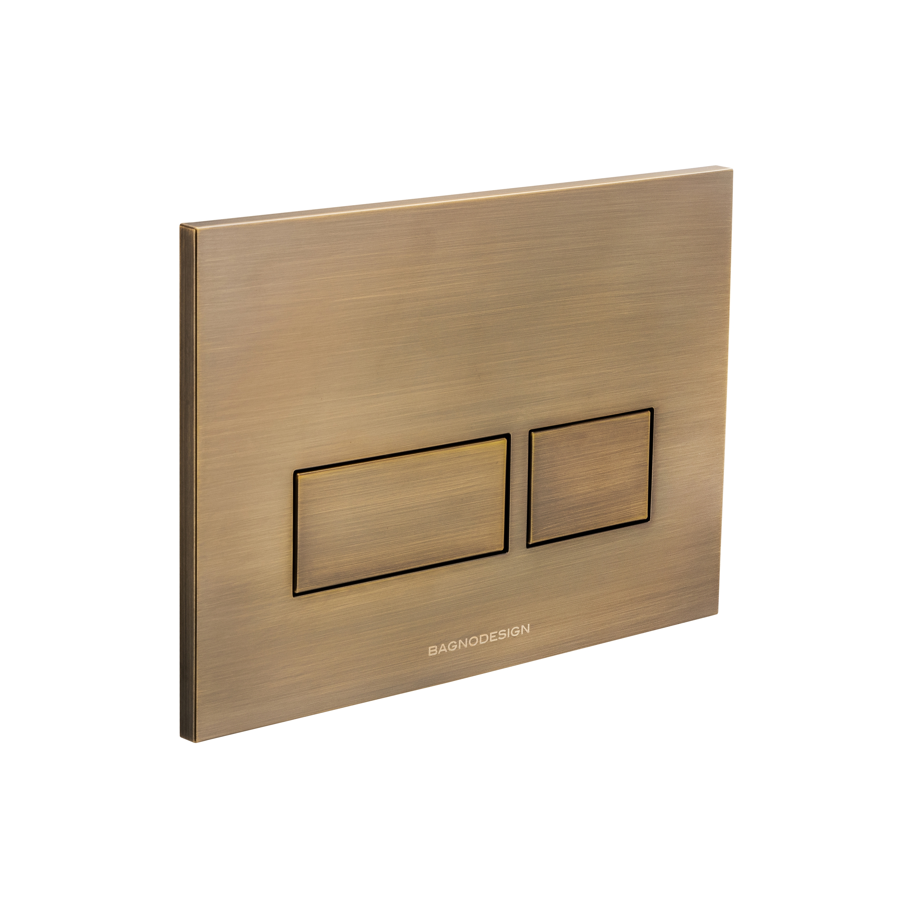 Dual Flush Plate with Rectangle Buttons