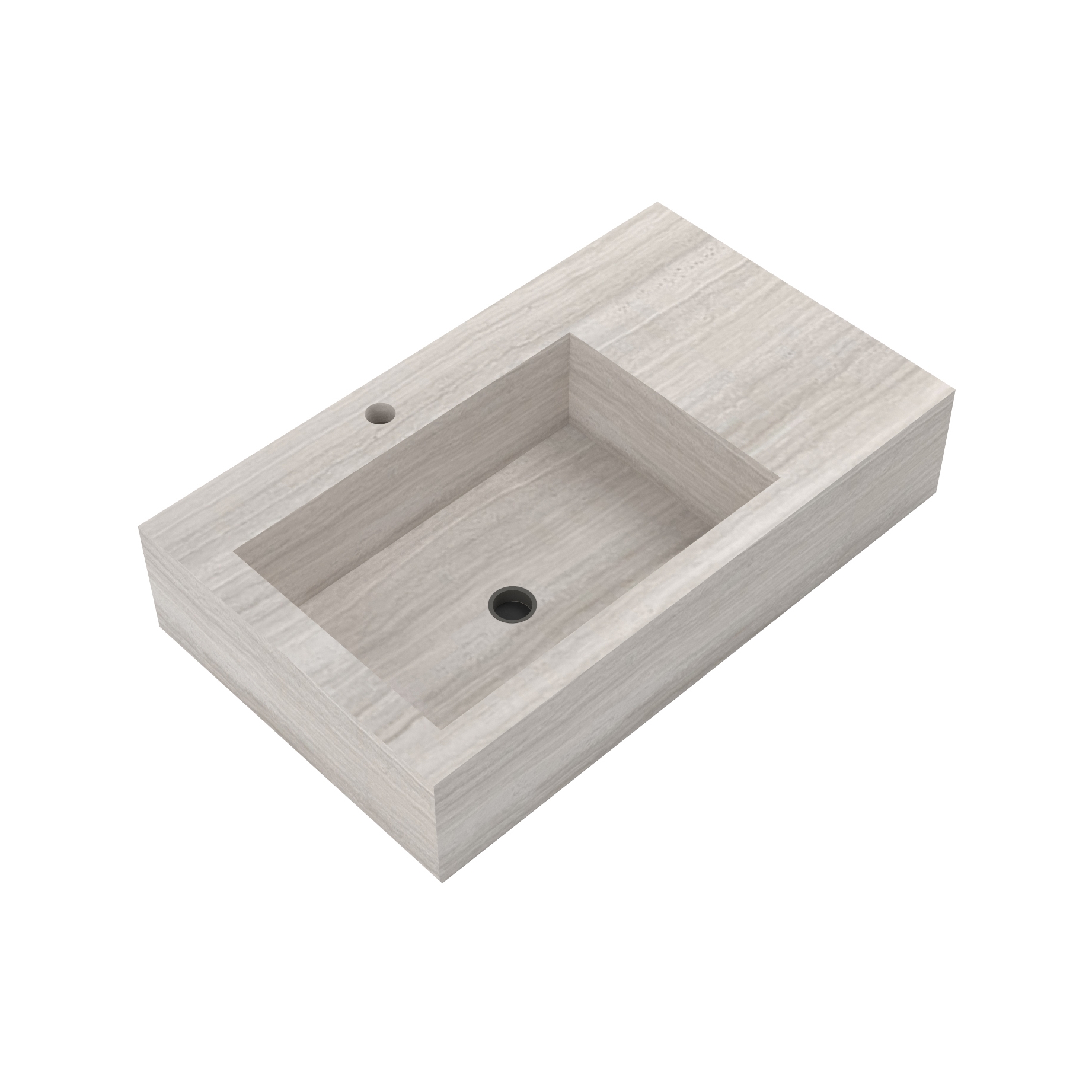 Produkt St.Moritz Wall Mounted Or Countertop Wash Basin Left Hand Bowl des Herstellers BAGNODESIGN anzeigen