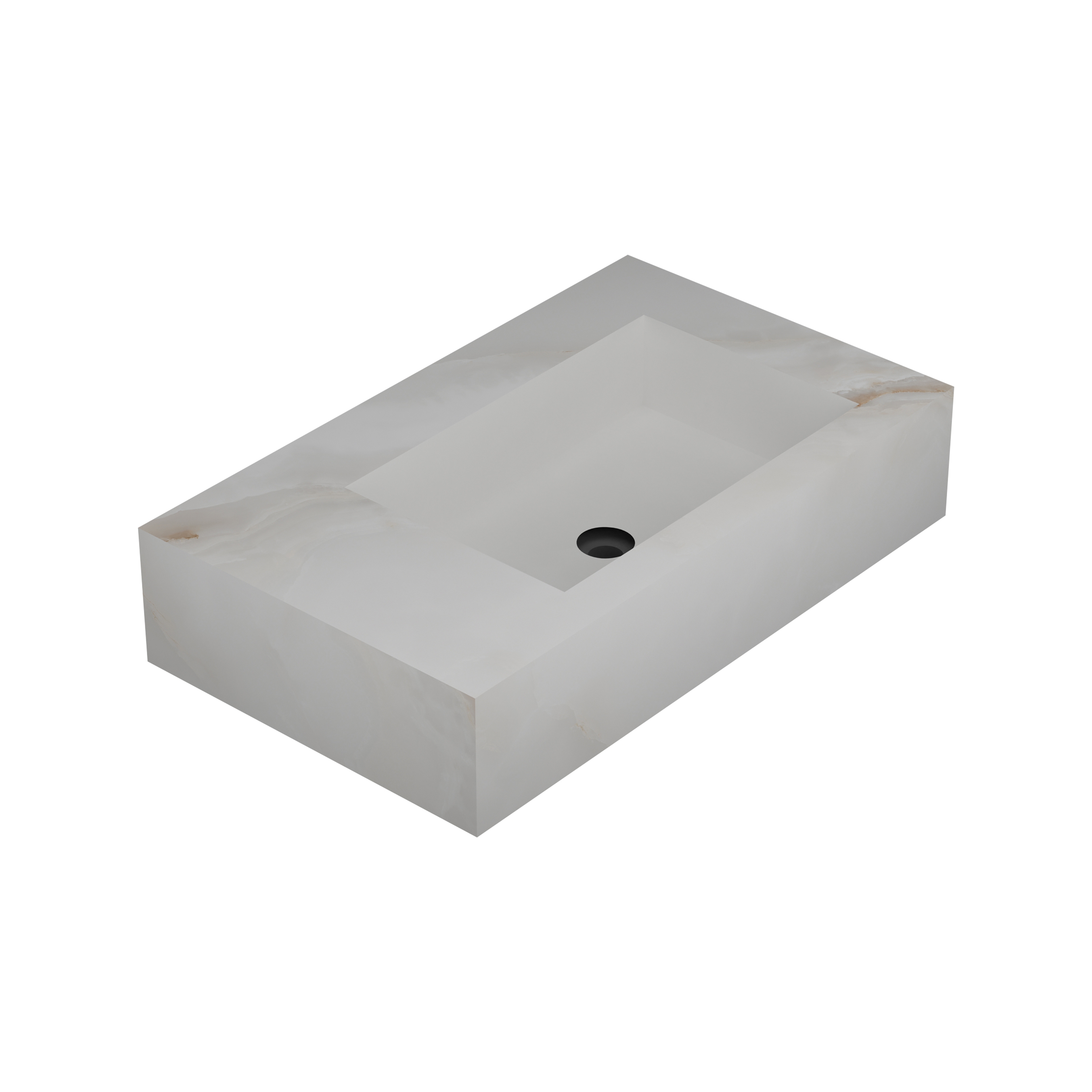 St.Moritz Wall Mounted Or Countertop Wash Basin Right Hand Bowl