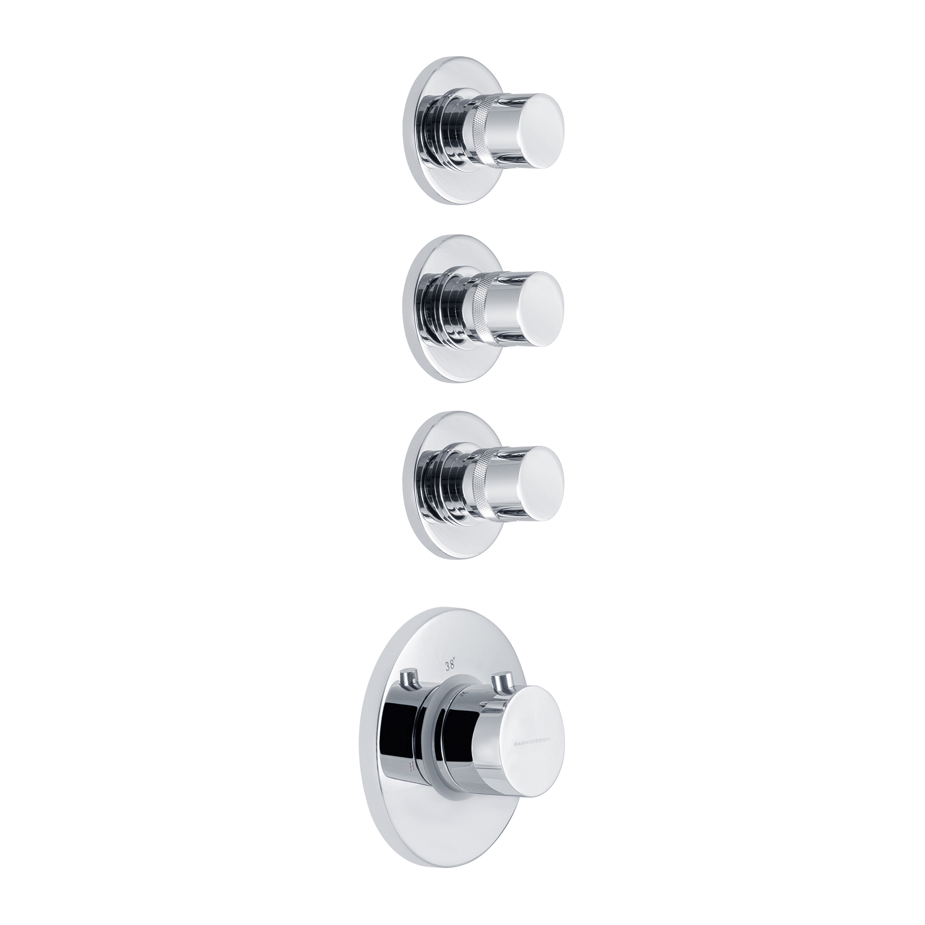 Display product Bagnospa | Thermostatic Shower Mixer 3 Outlet from manufacturer BAGNODESIGN