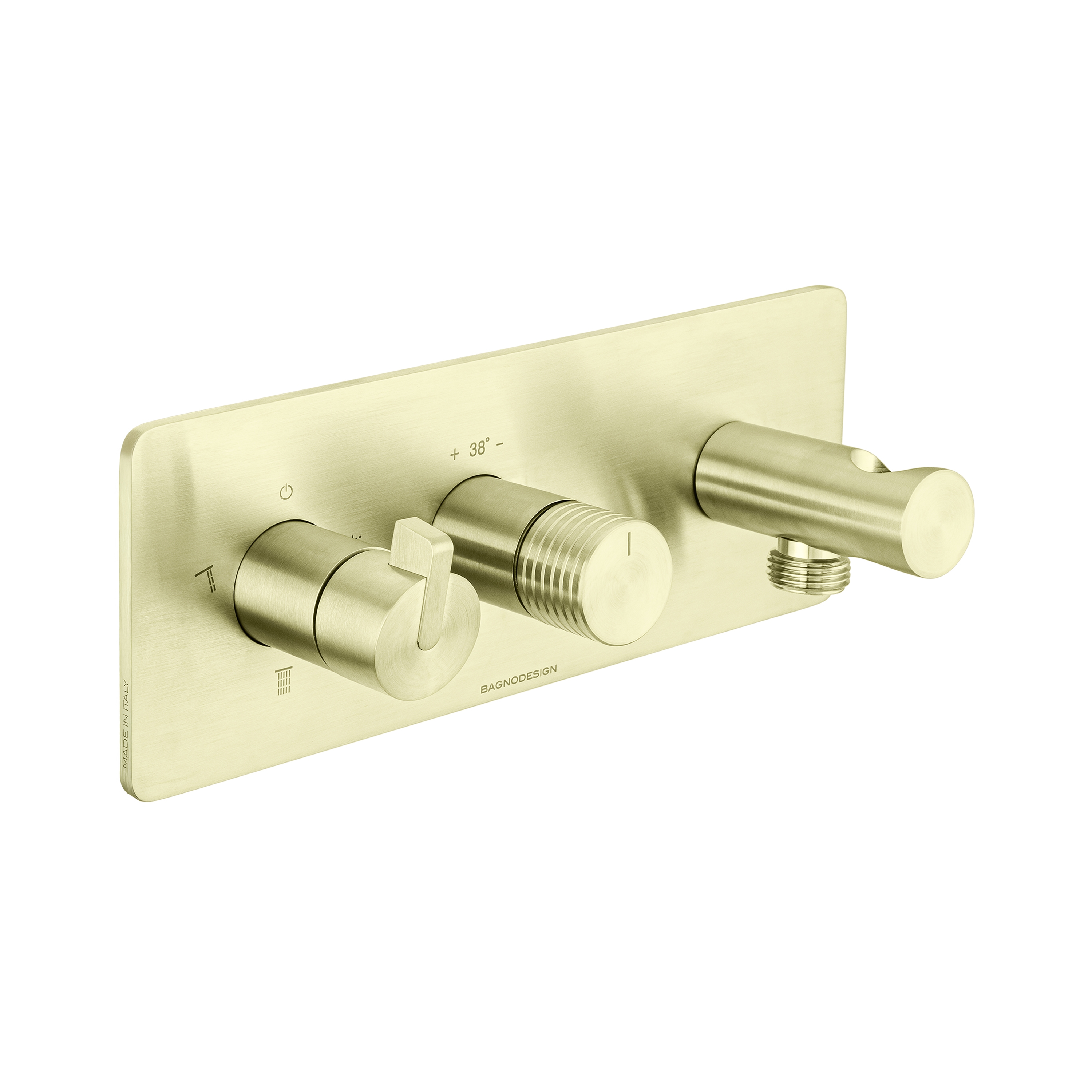 Beach House | Thermostatic 3 Outlet Shower Mixer With Wall Outlet