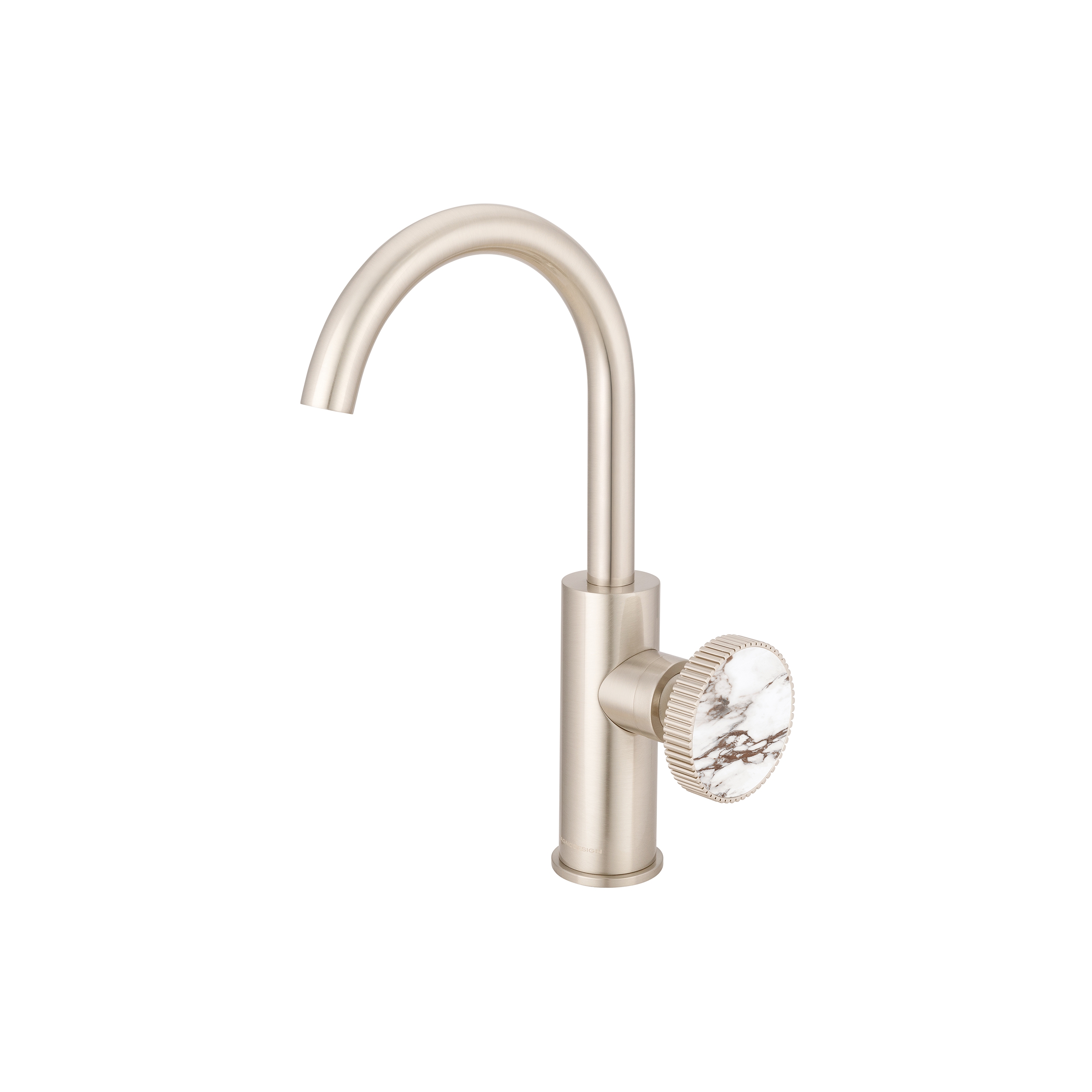 Produkt Chiasso | Deck Mounted Mono Basin Mixer With Porcelain Handle Insert Without Waste des Herstellers BAGNODESIGN anzeigen