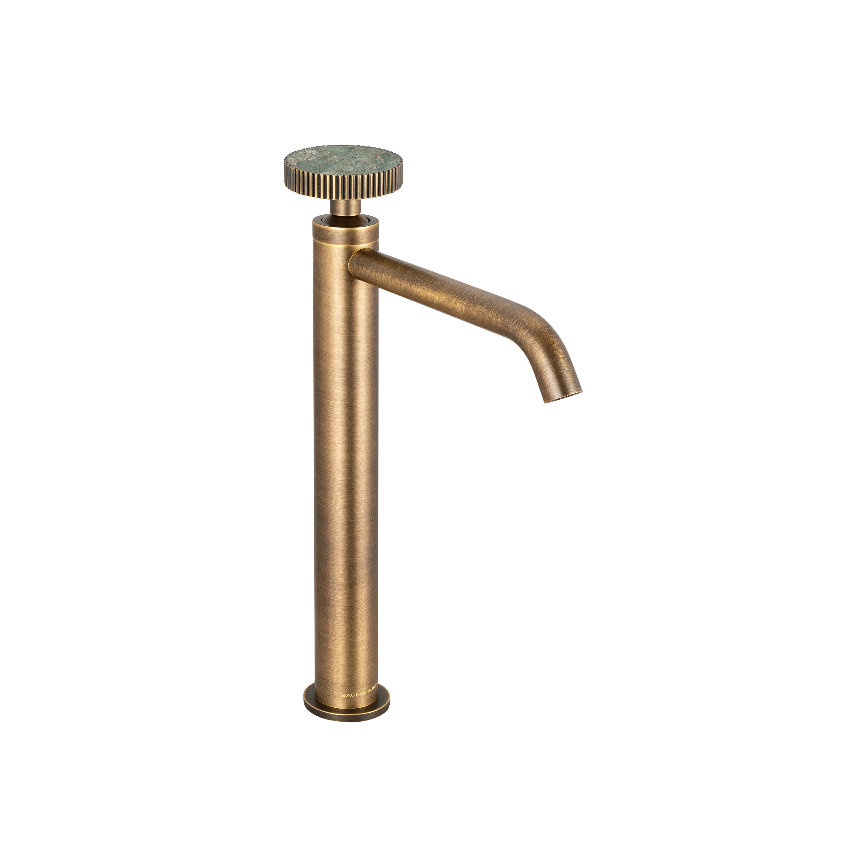 Produkt Chiasso | Deck Mounted Mono Tall Basin Mixer With Porcelain Handle Insert Without Waste des Herstellers BAGNODESIGN anzeigen