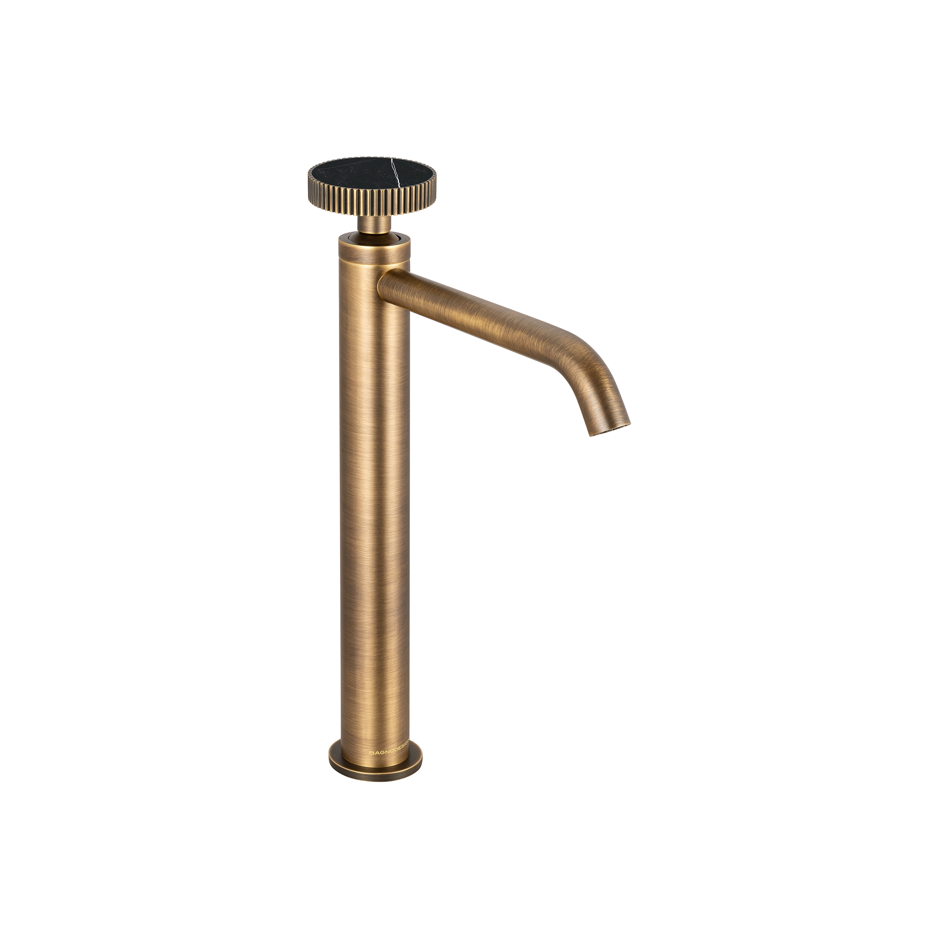 Produkt Chiasso | Deck Mounted Mono Tall Basin Mixer With Porcelain Handle Insert Without Waste des Herstellers BAGNODESIGN anzeigen