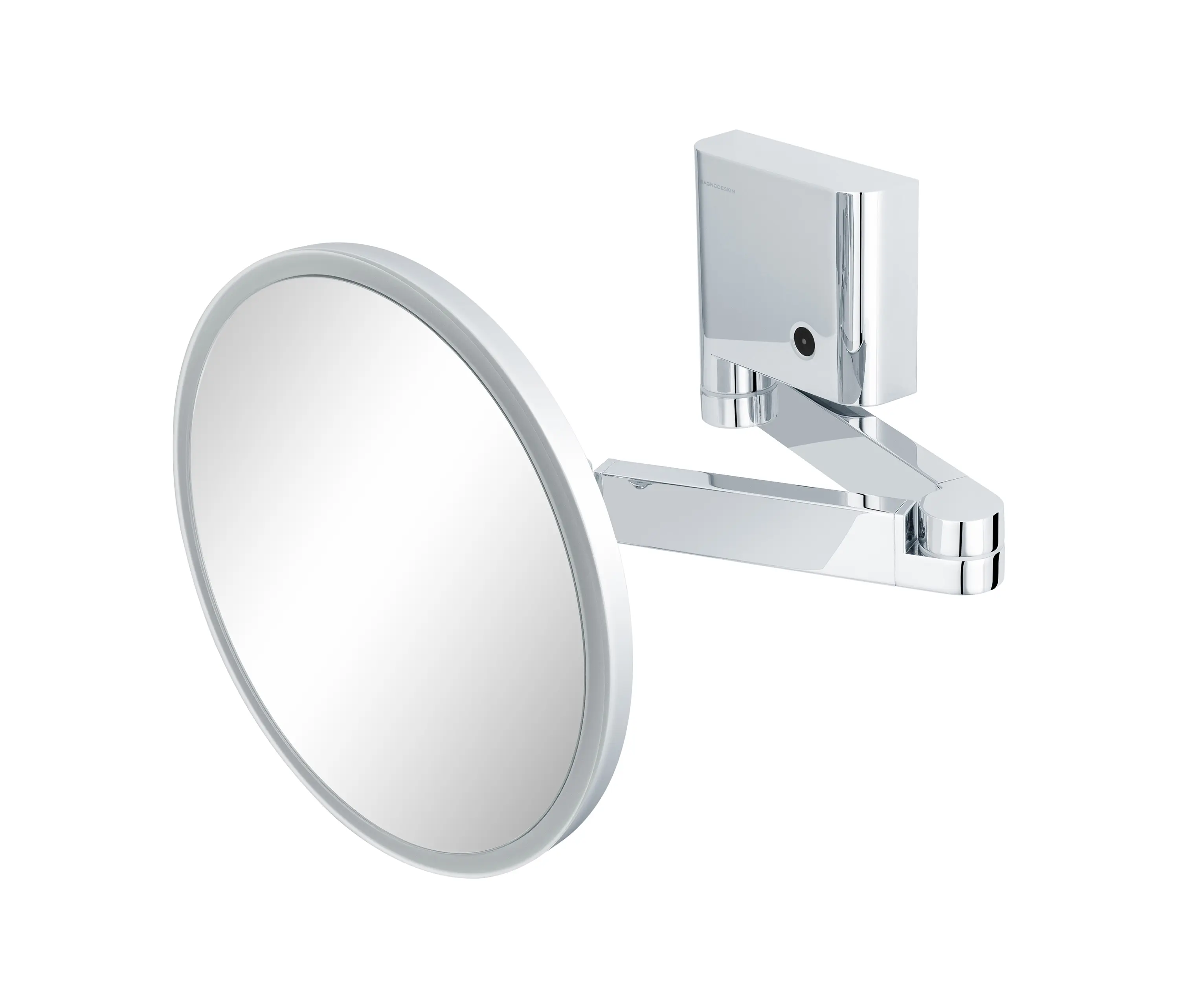 BAGNODESIGN - Glow | Wall Mounted Double Arm X5 Magnifying Mirror With Progressive Switch