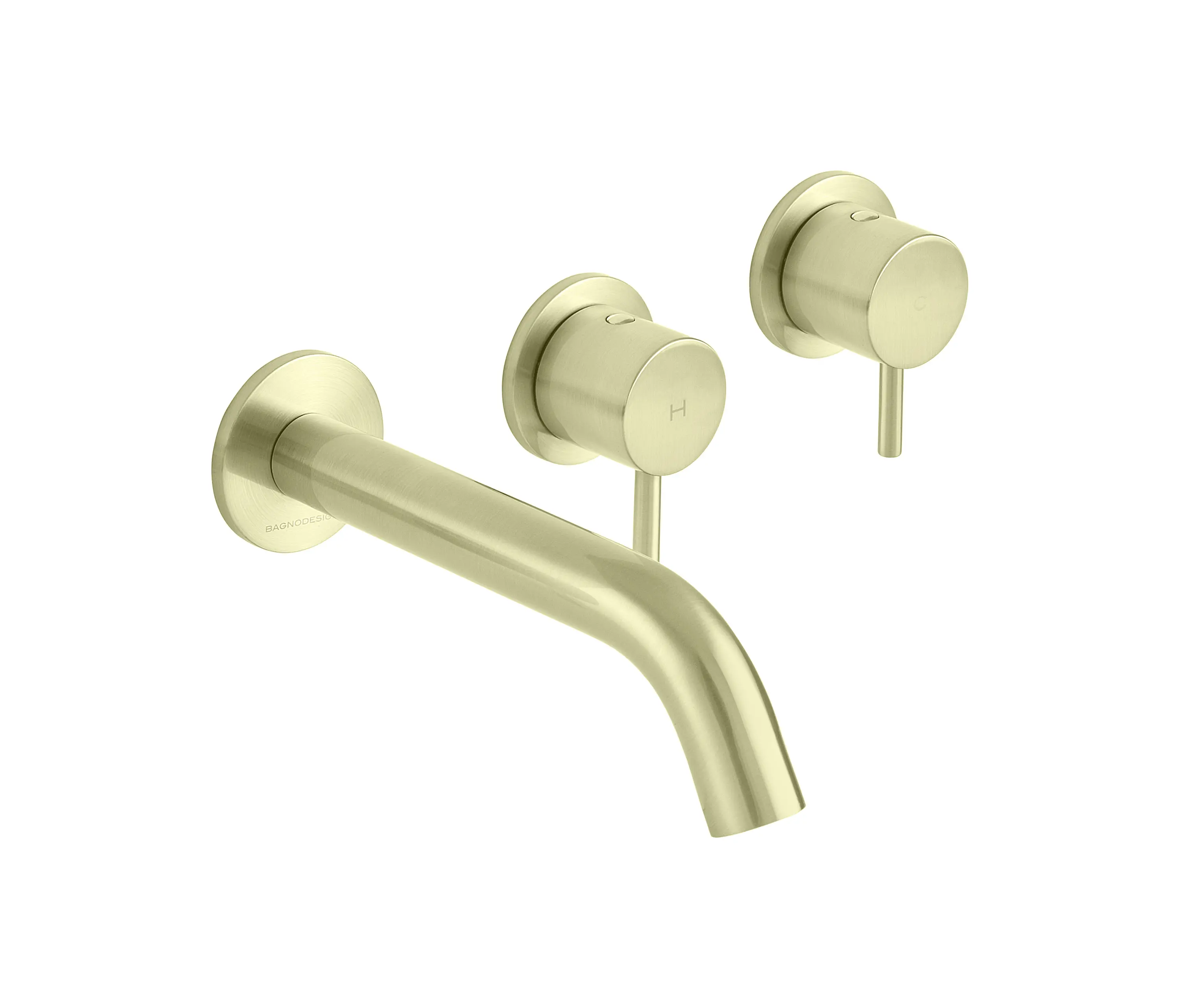 BAGNODESIGN - M-Line | Diffusion Concealed 3 Hole Basin Mixer Left Or Right Spout